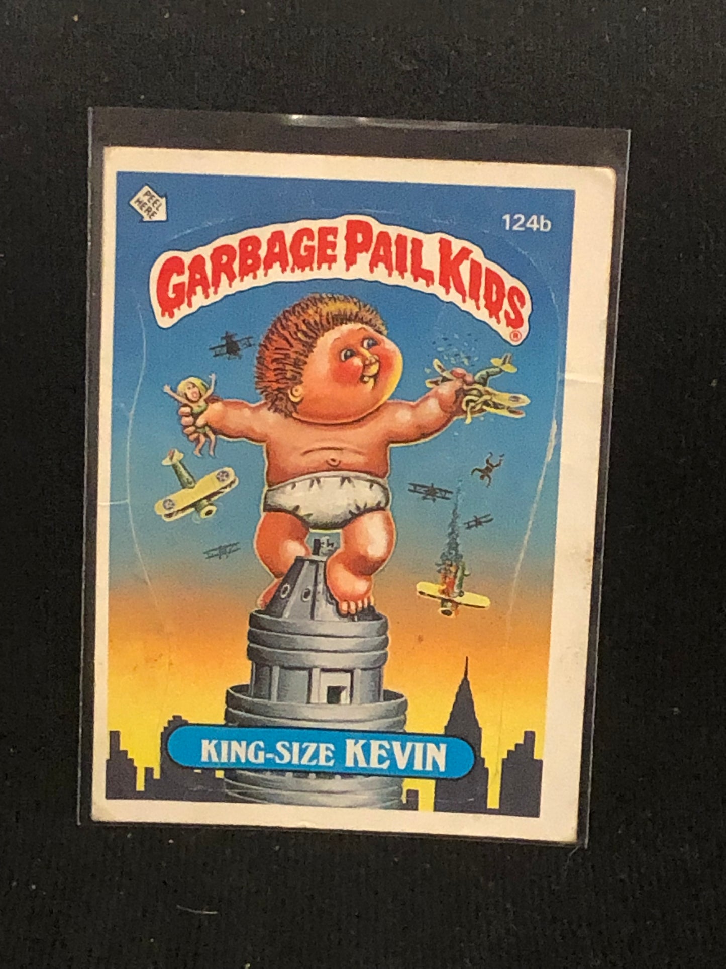 Garbage Pail Kids Original Series 3 (os3) 124b King Size Kevin