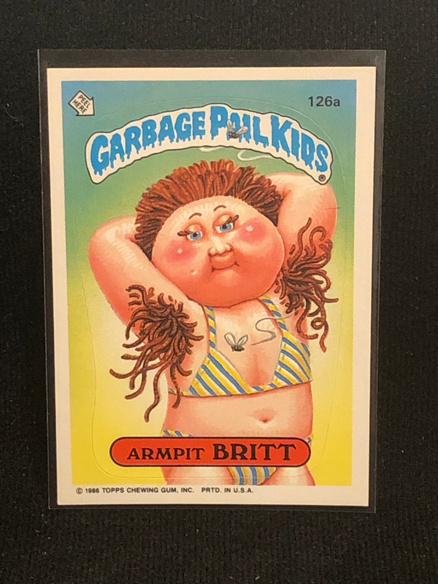 Garbage Pail Kids Original Series 4 (os4) 126a Armpit Britt