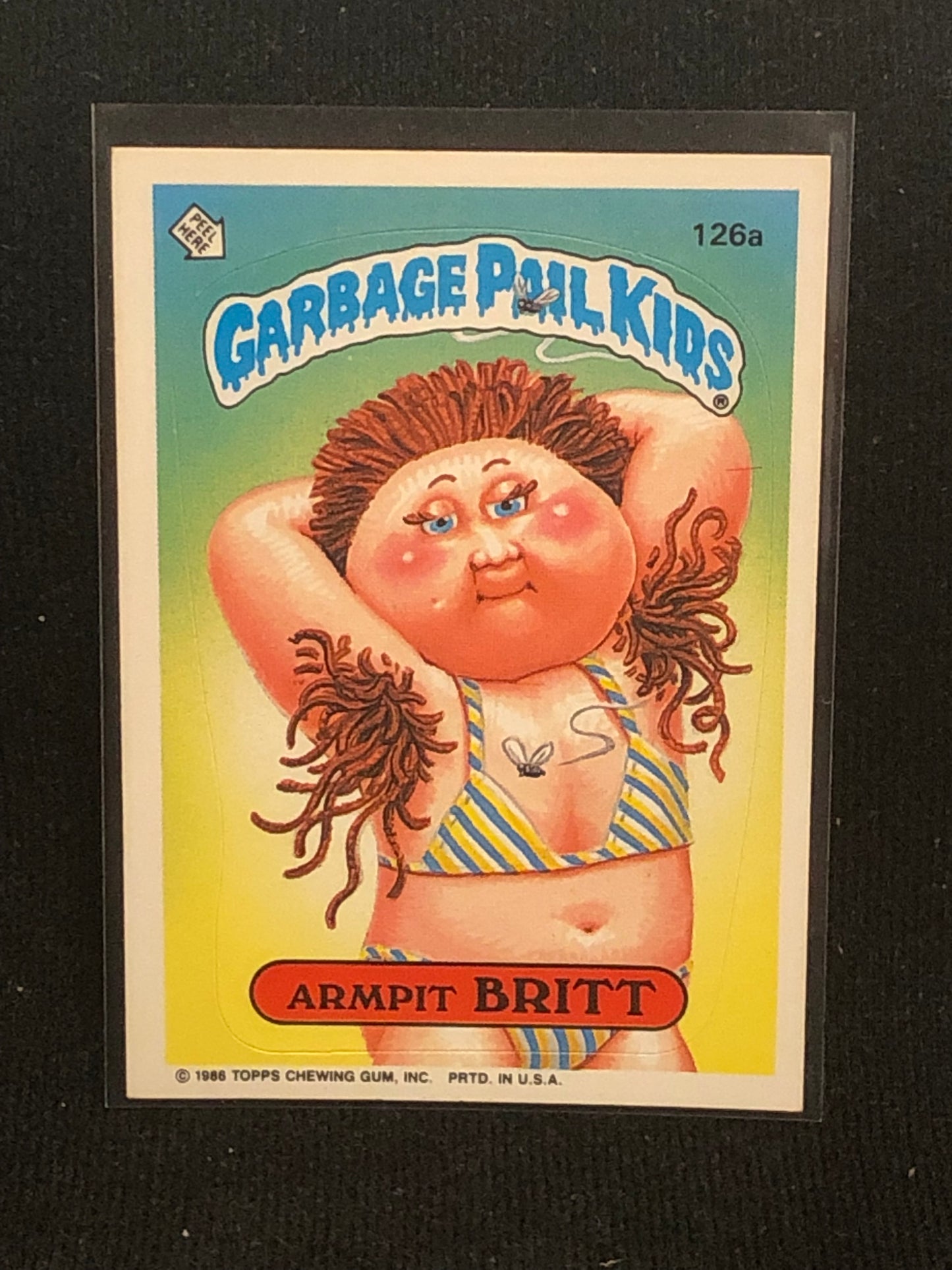 Garbage Pail Kids Original Series 4 (os4) 126a Armpit Britt