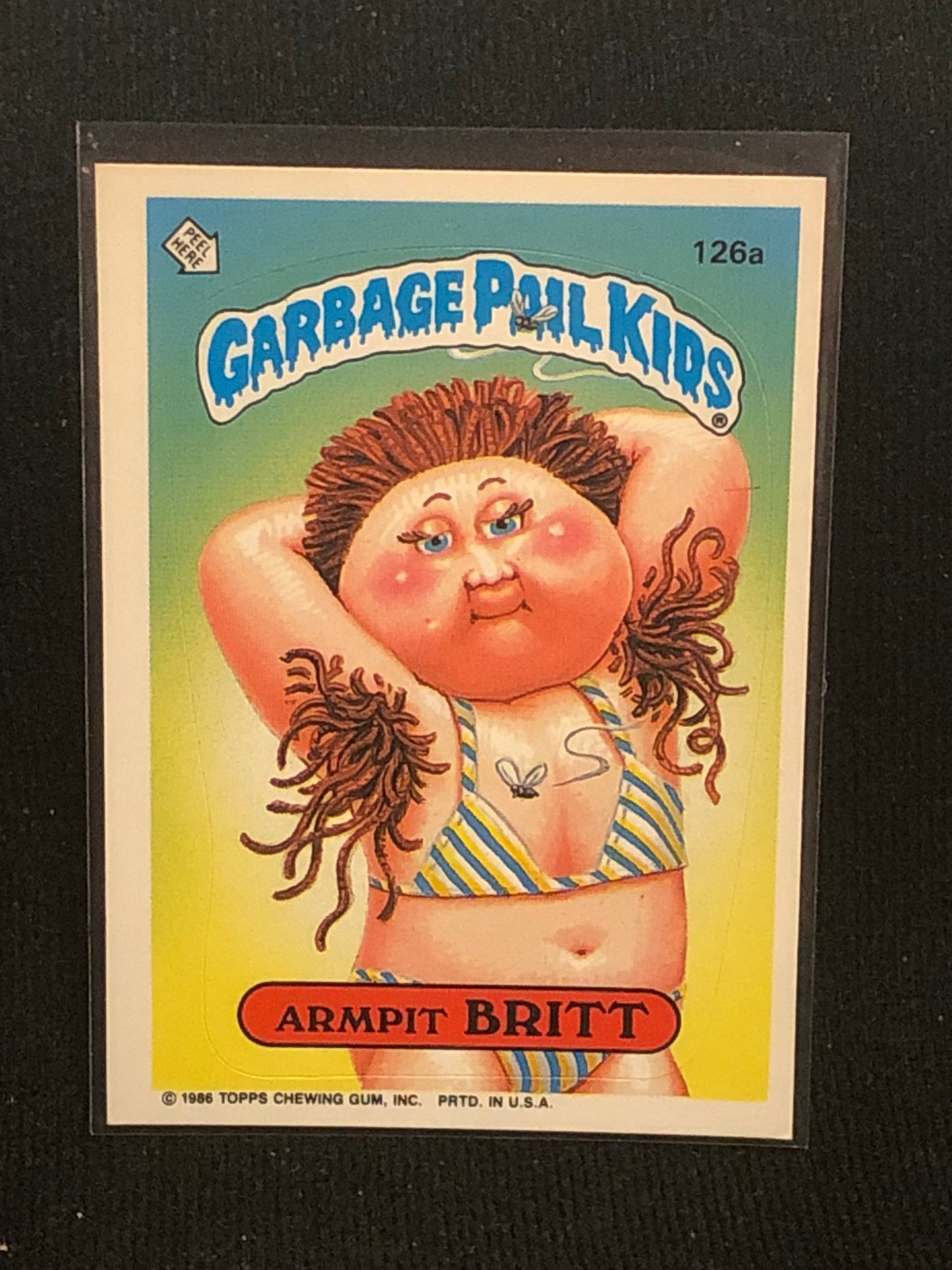 Garbage Pail Kids Original Series 4 (os4) 126a Armpit Britt