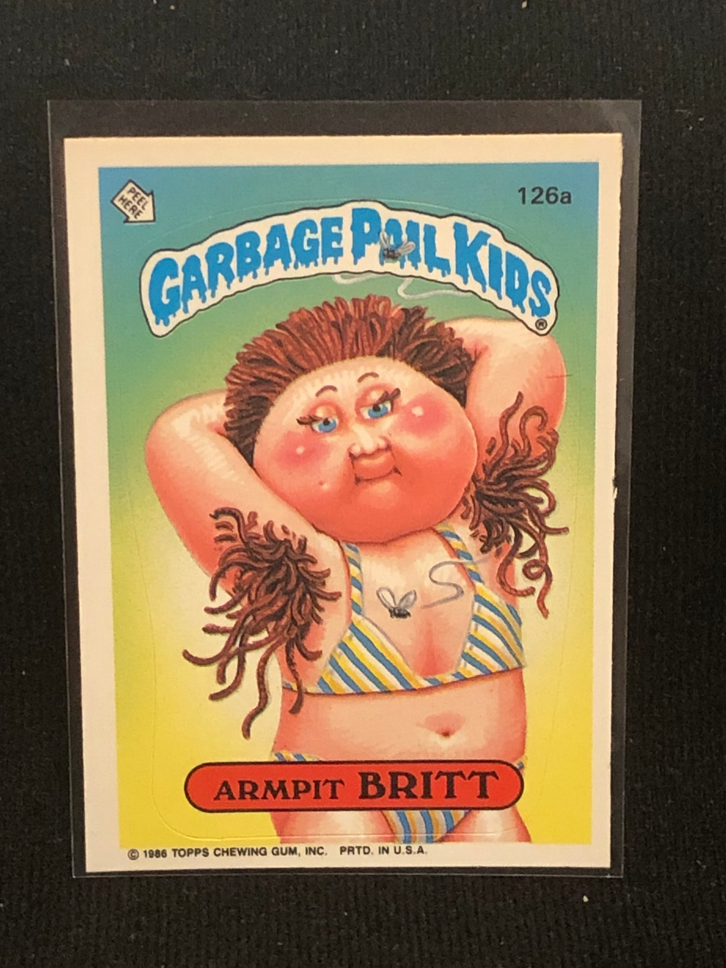 Garbage Pail Kids Original Series 4 (os4) 126a Armpit Britt