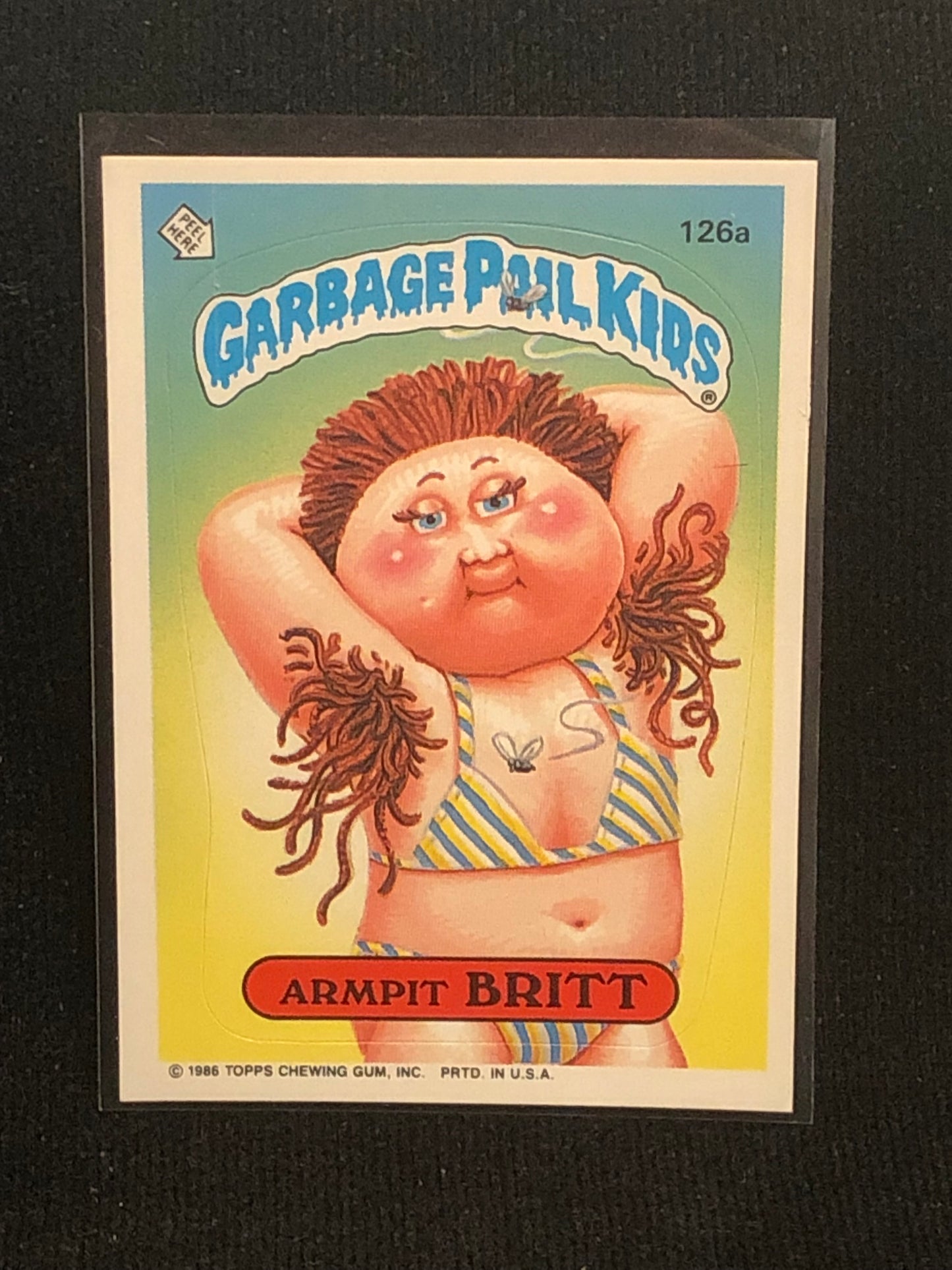 Garbage Pail Kids Original Series 4 (os4) 126a Armpit Britt