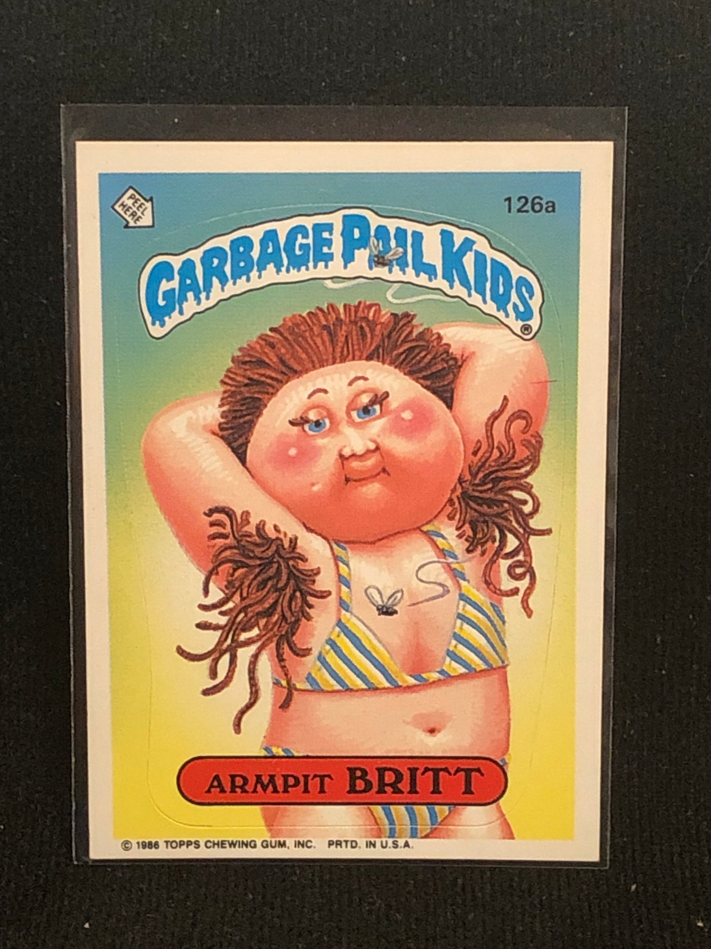 Garbage Pail Kids Original Series 4 (os4) 126a Armpit Britt