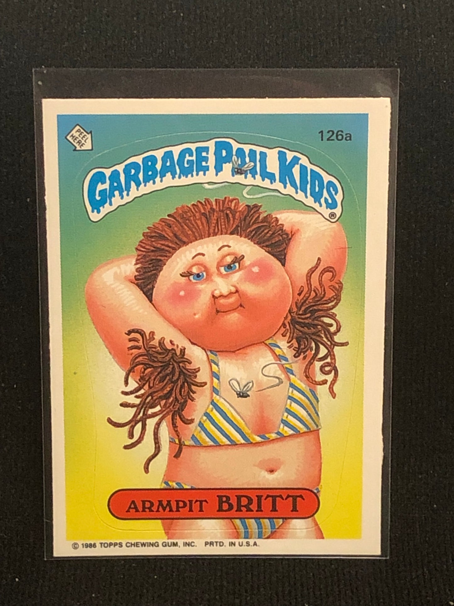 Garbage Pail Kids Original Series 4 (os4) 126a Armpit Britt