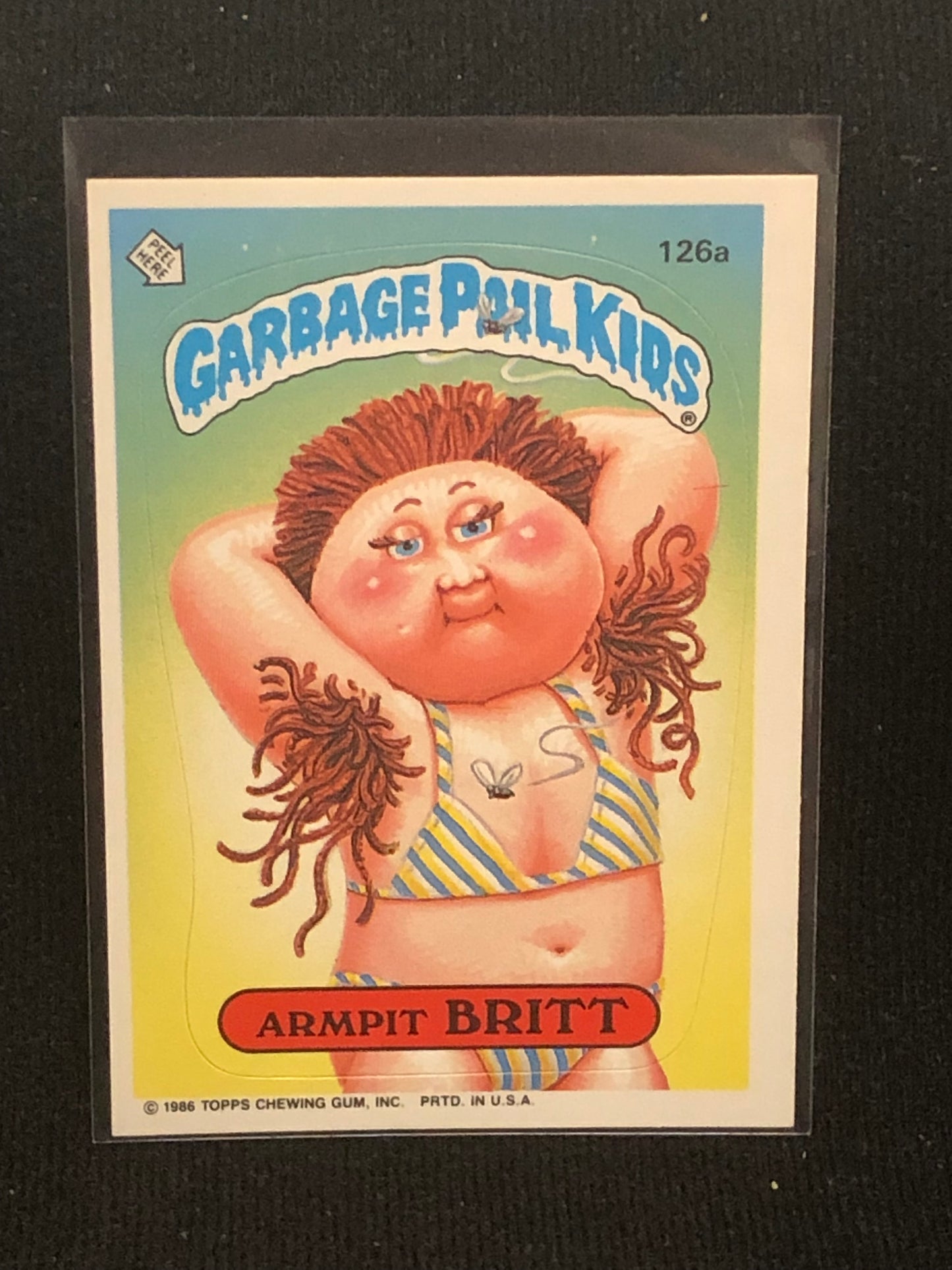 Garbage Pail Kids Original Series 4 (os4) 126a Armpit Britt