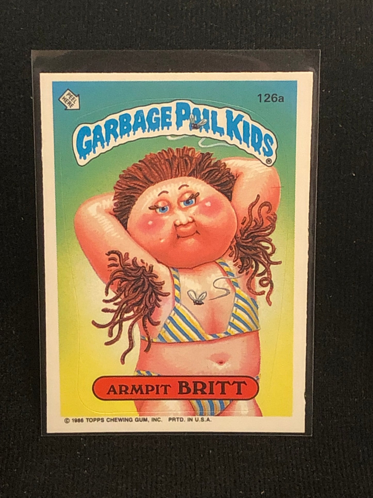 Garbage Pail Kids Original Series 4 (os4) 126a Armpit Britt