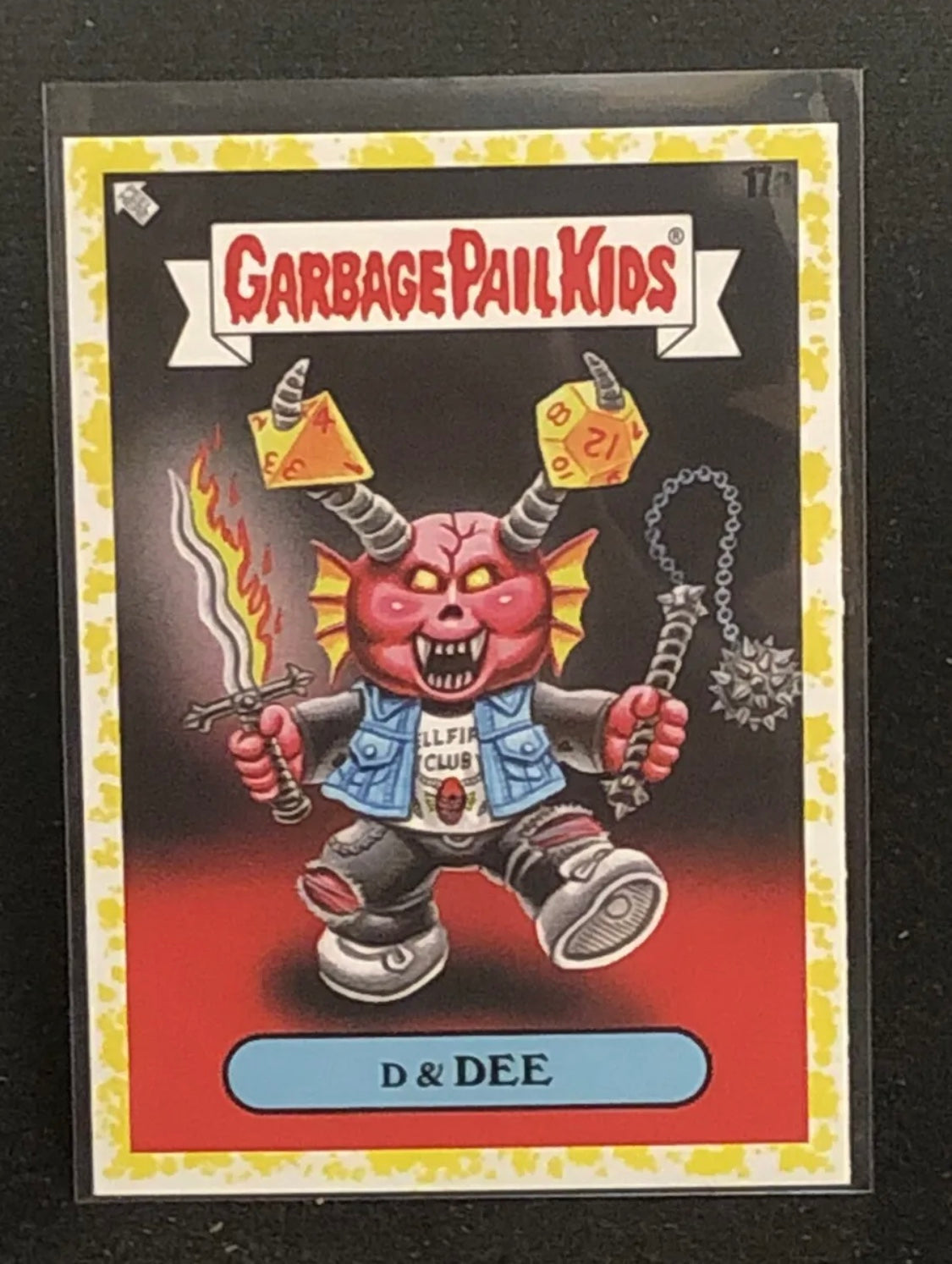 Garbage Pail Kids Kids At Play U-PICK Yellow Parallel Singles