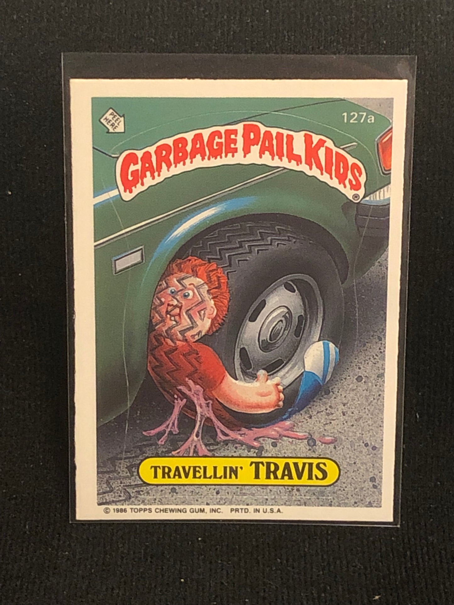 Garbage Pail Kids Original Series 4 (os4) 127a Travellin Travis