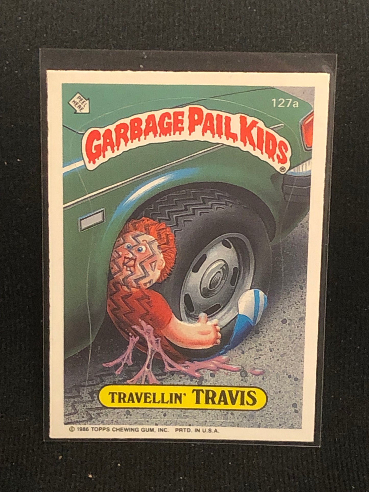 Garbage Pail Kids Original Series 4 (os4) 127a Travellin Travis