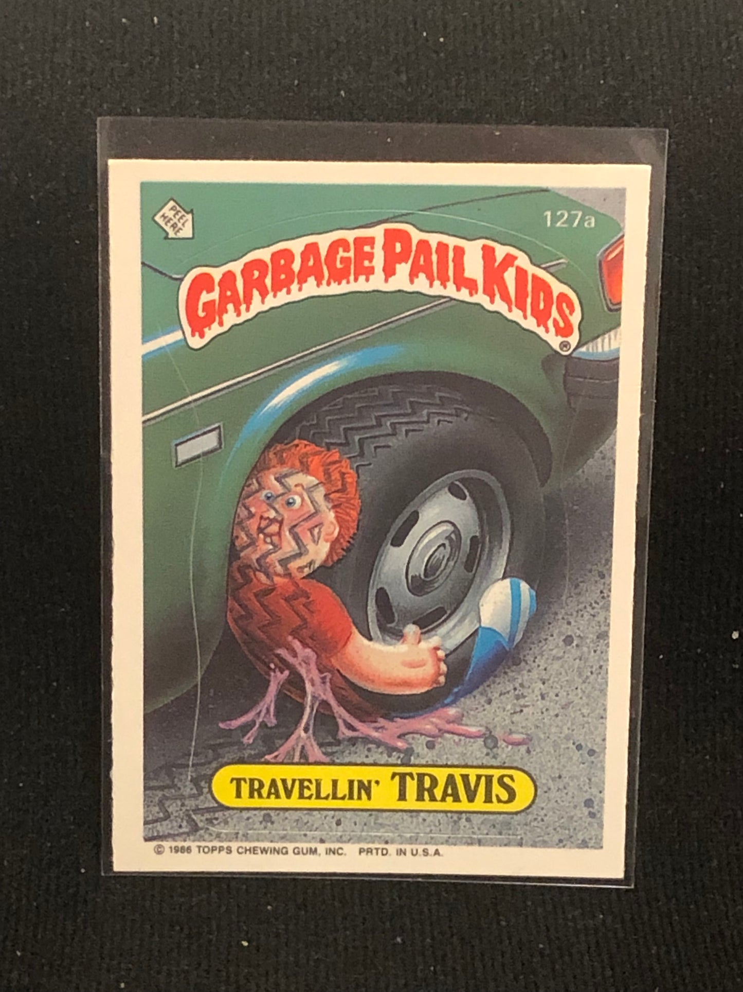 Garbage Pail Kids Original Series 4 (os4) 127a Travellin Travis