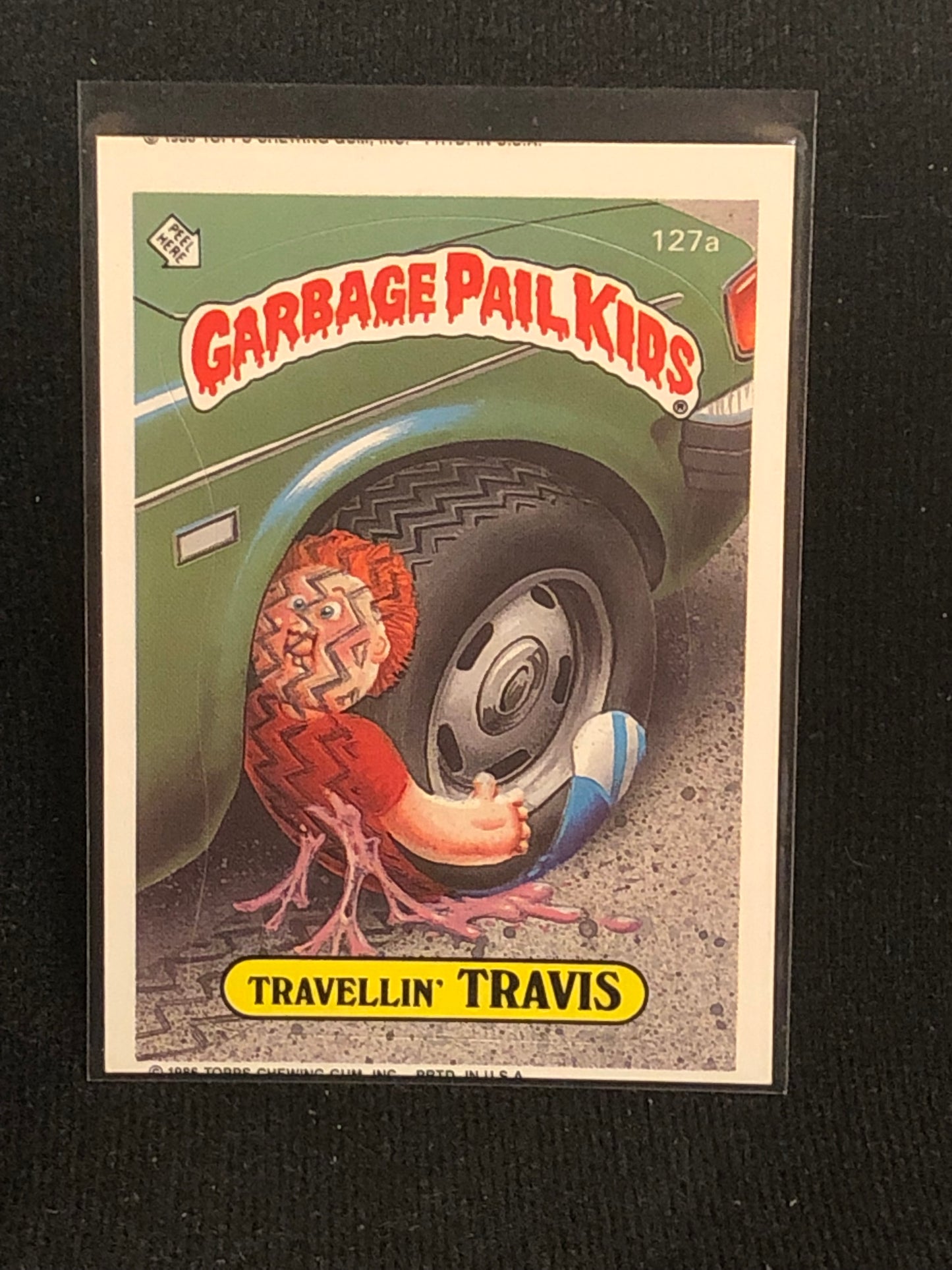 Garbage Pail Kids Original Series 4 (os4) 127a Travellin Travis