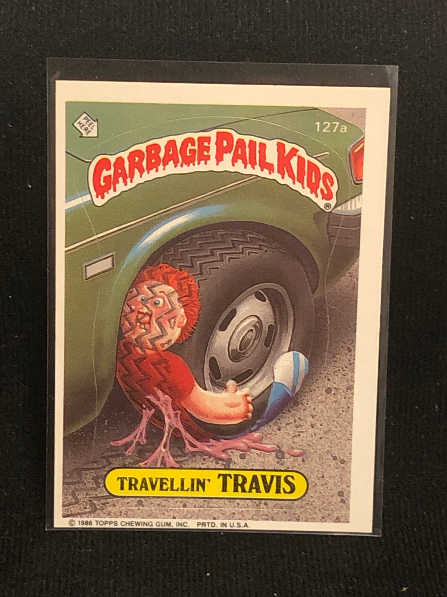 Garbage Pail Kids Original Series 4 (os4) 127a Travellin Travis