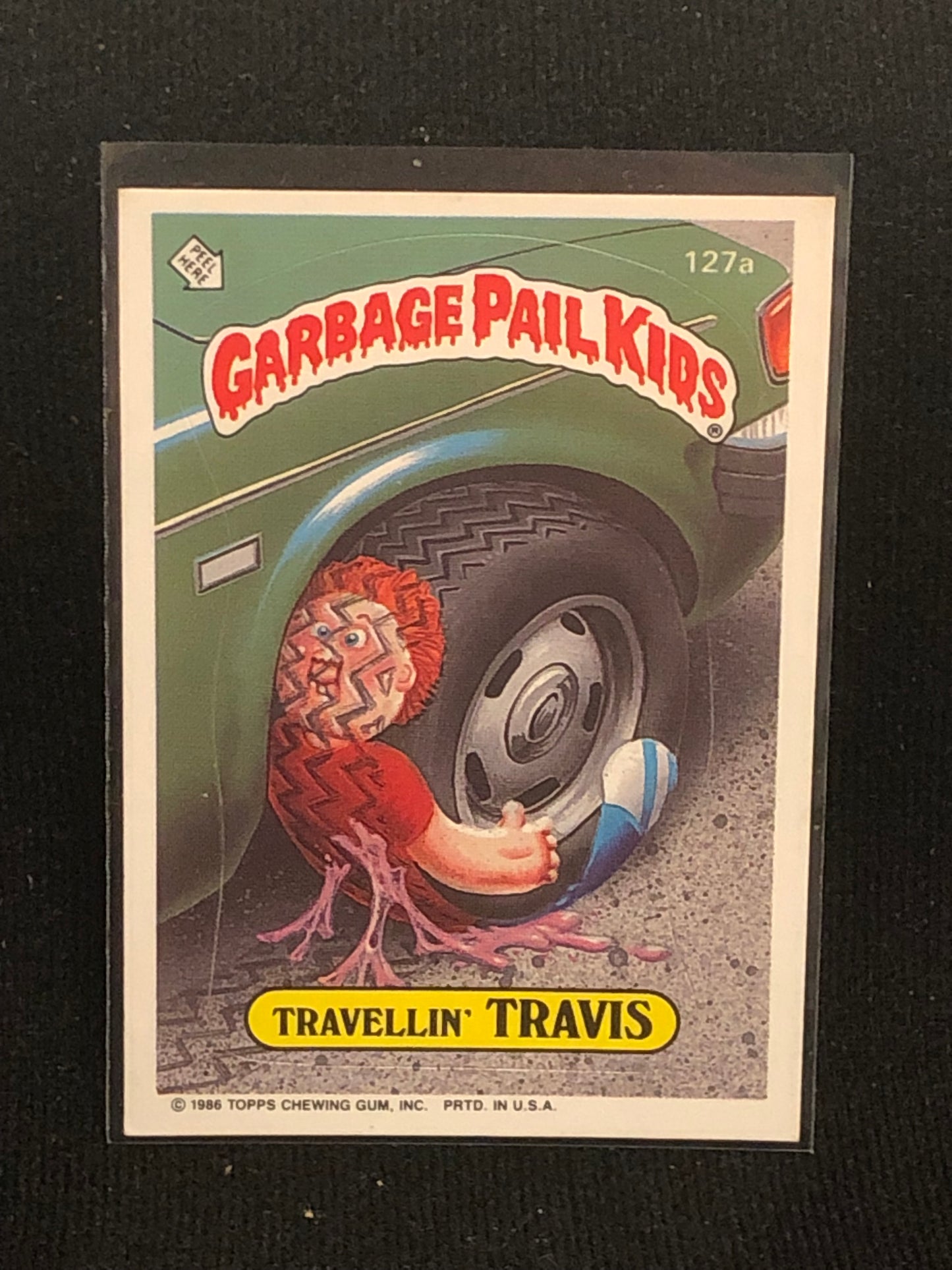 Garbage Pail Kids Original Series 4 (os4) 127a Travellin Travis