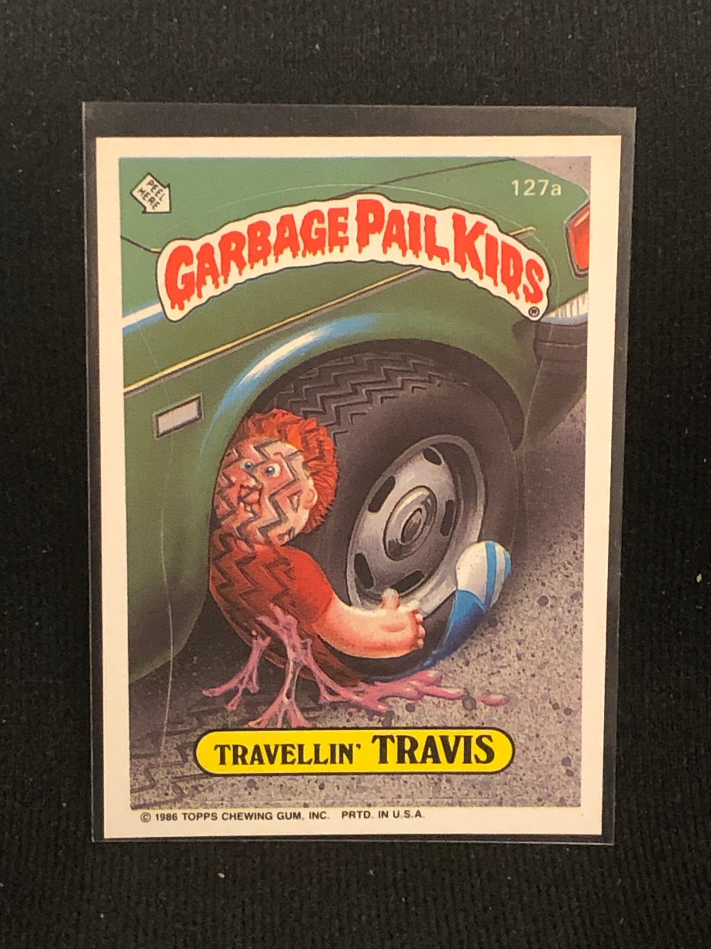 Garbage Pail Kids Original Series 4 (os4) 127a Travellin Travis