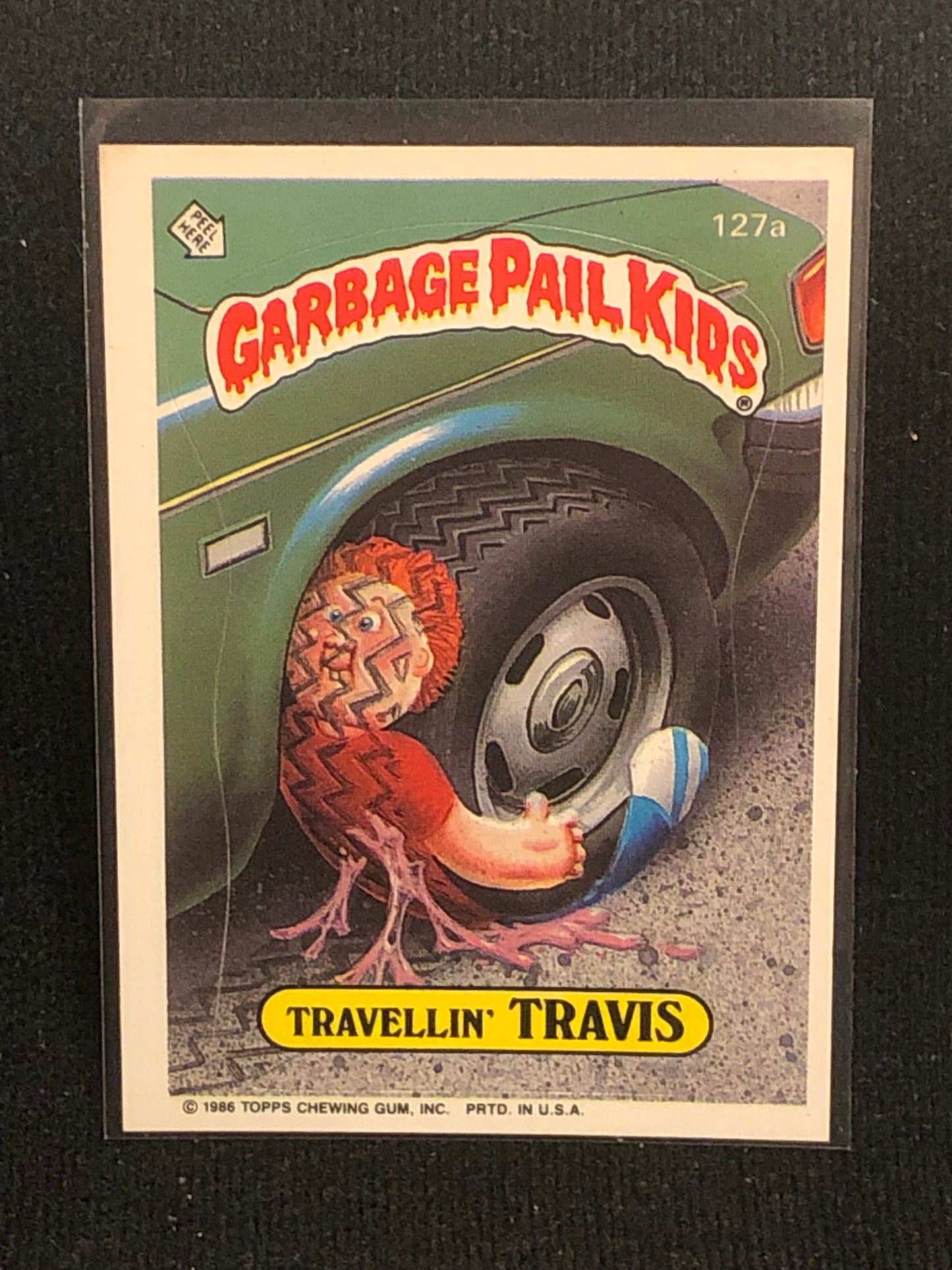 Garbage Pail Kids Original Series 4 (os4) 127a Travellin Travis