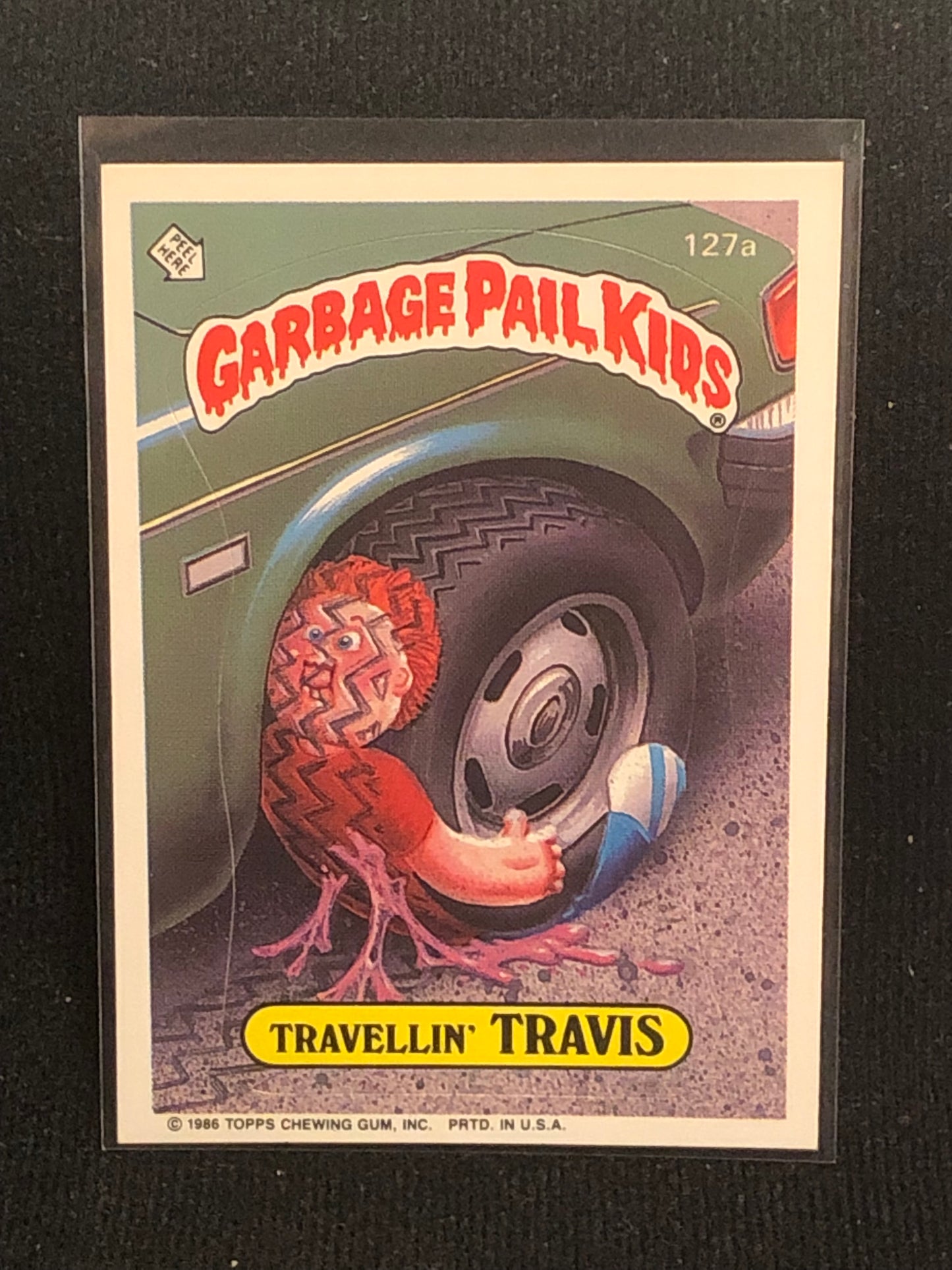 Garbage Pail Kids Original Series 4 (os4) 127a Travellin Travis