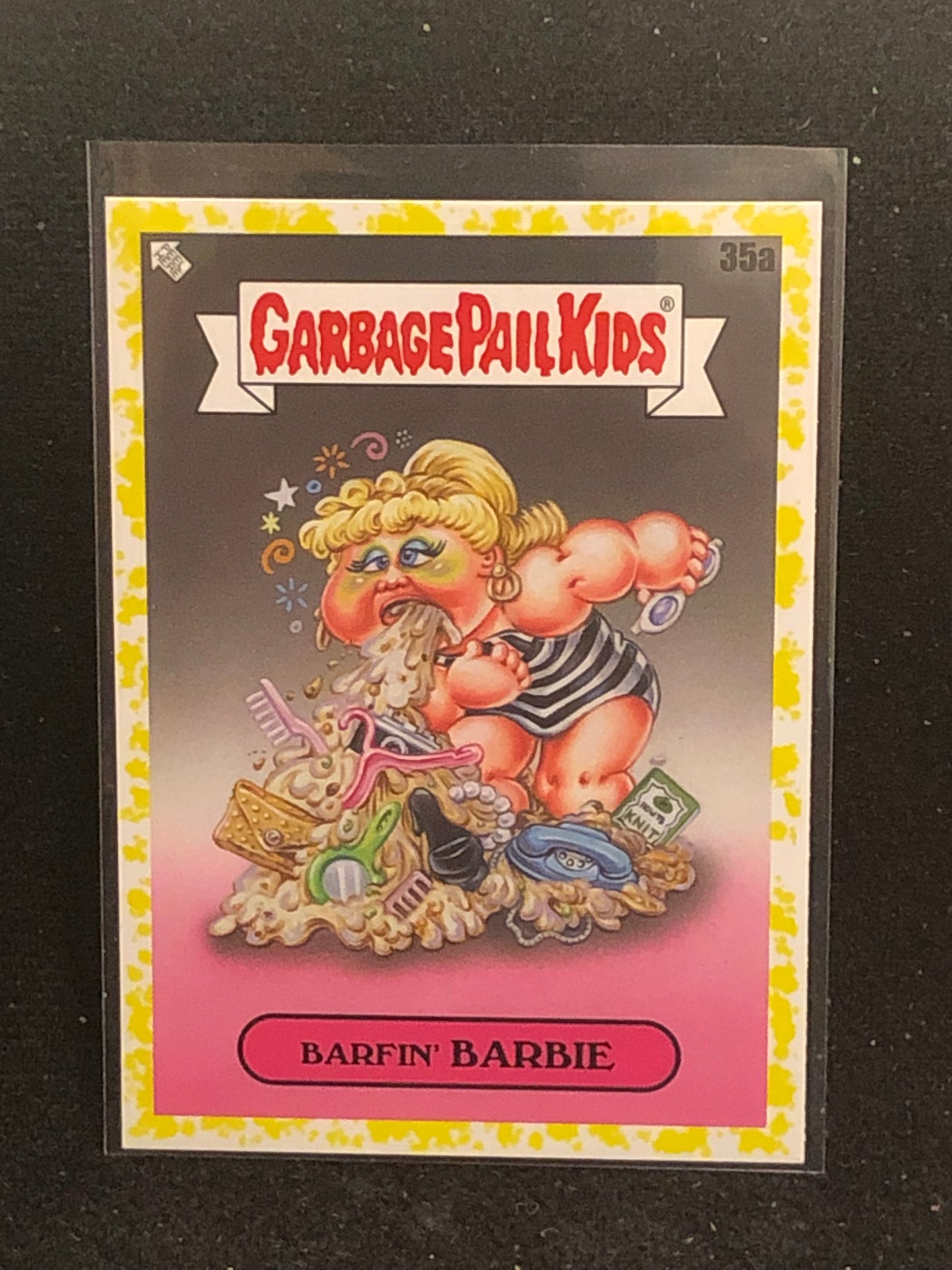 Garbage Pail Kids Kids At Play U-PICK Yellow Parallel Singles