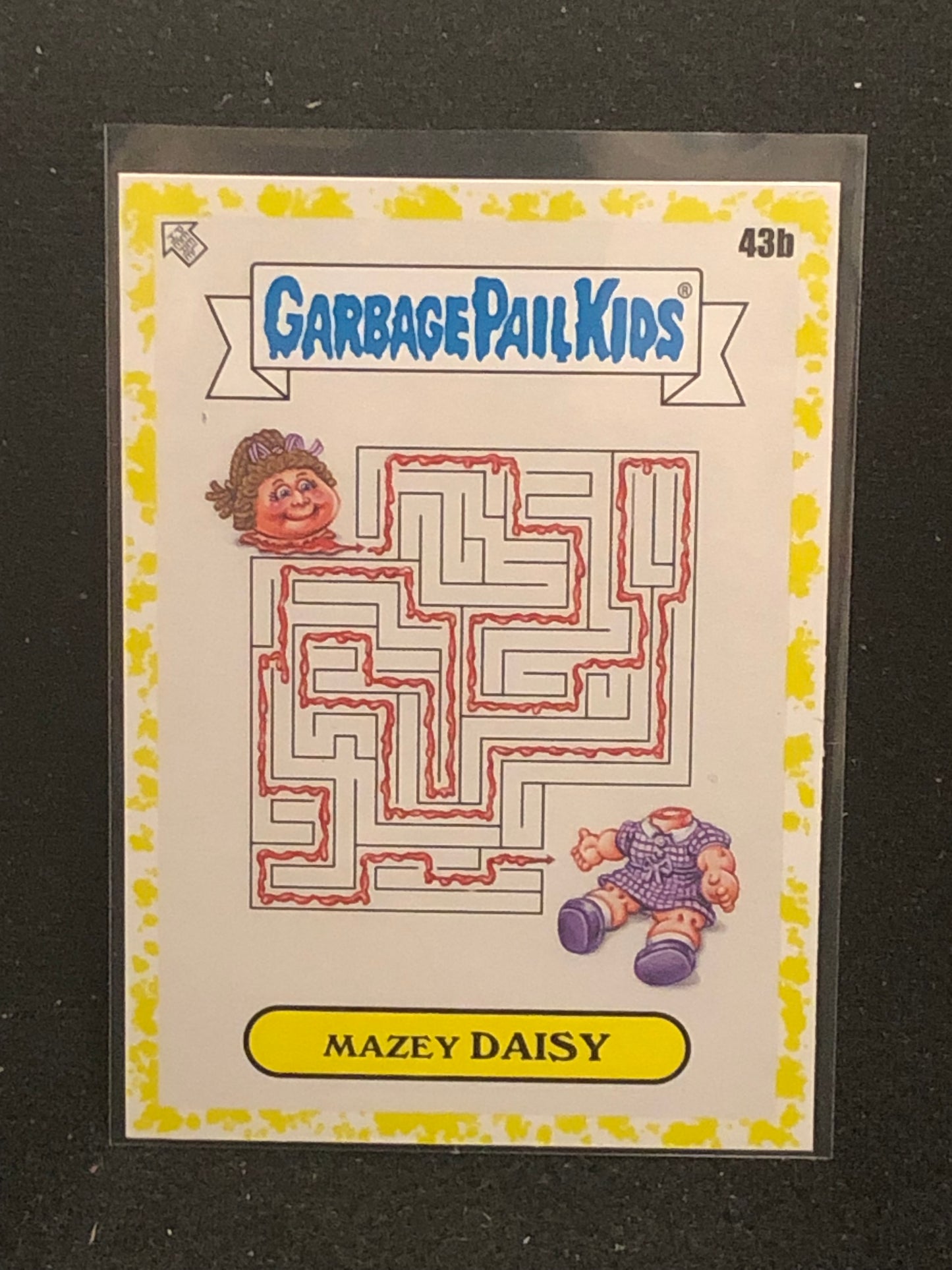 Garbage Pail Kids Kids At Play U-PICK Yellow Parallel Singles