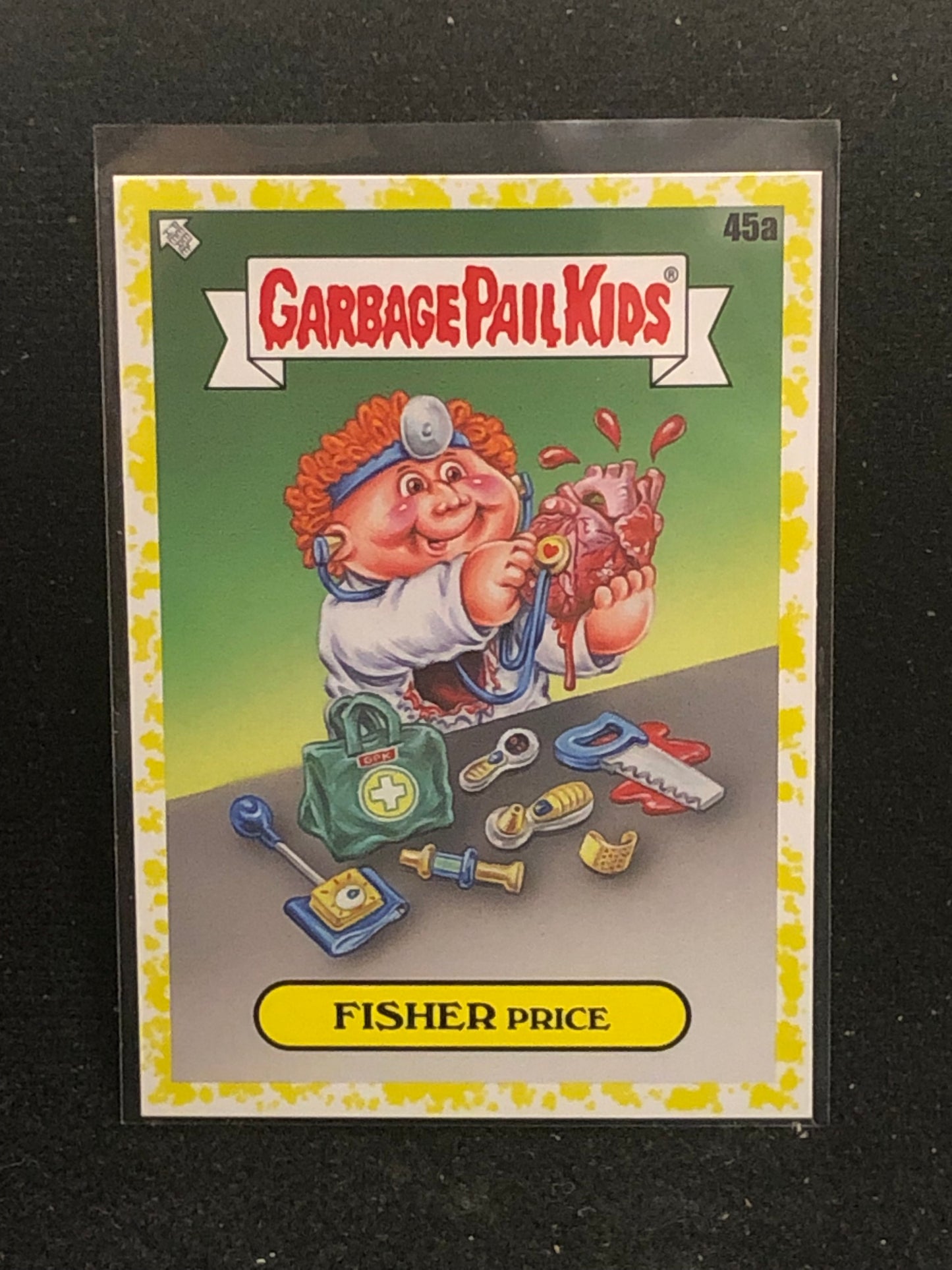 Garbage Pail Kids Kids At Play U-PICK Yellow Parallel Singles