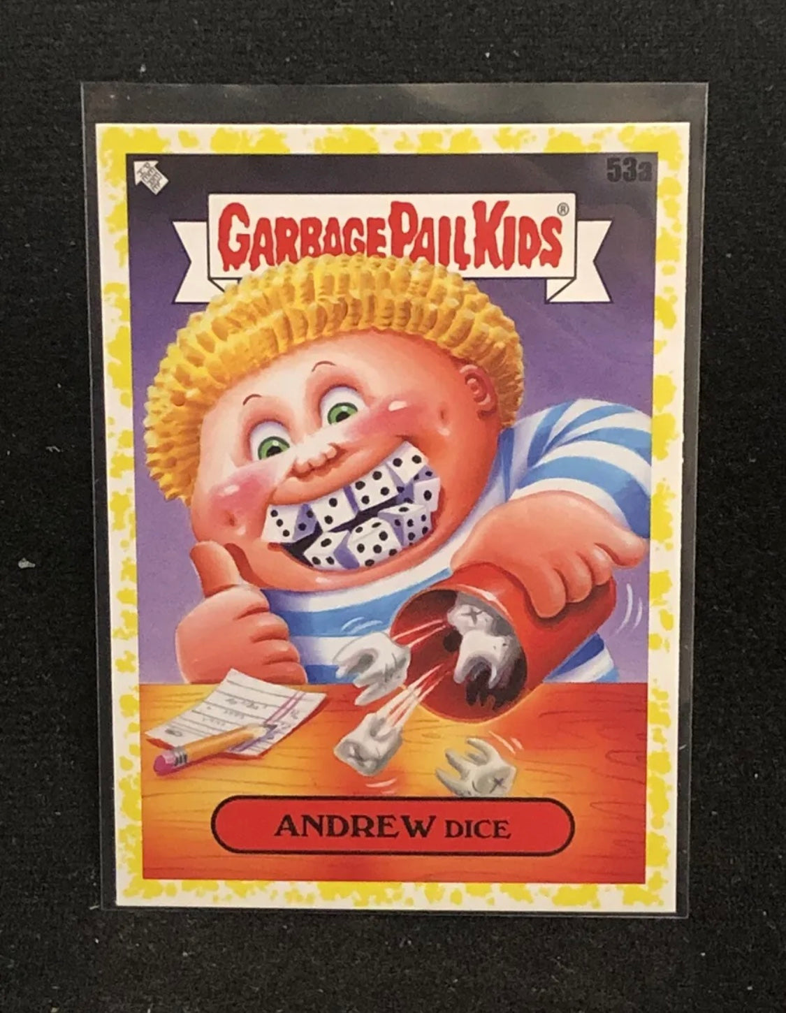 Garbage Pail Kids Kids At Play U-PICK Yellow Parallel Singles