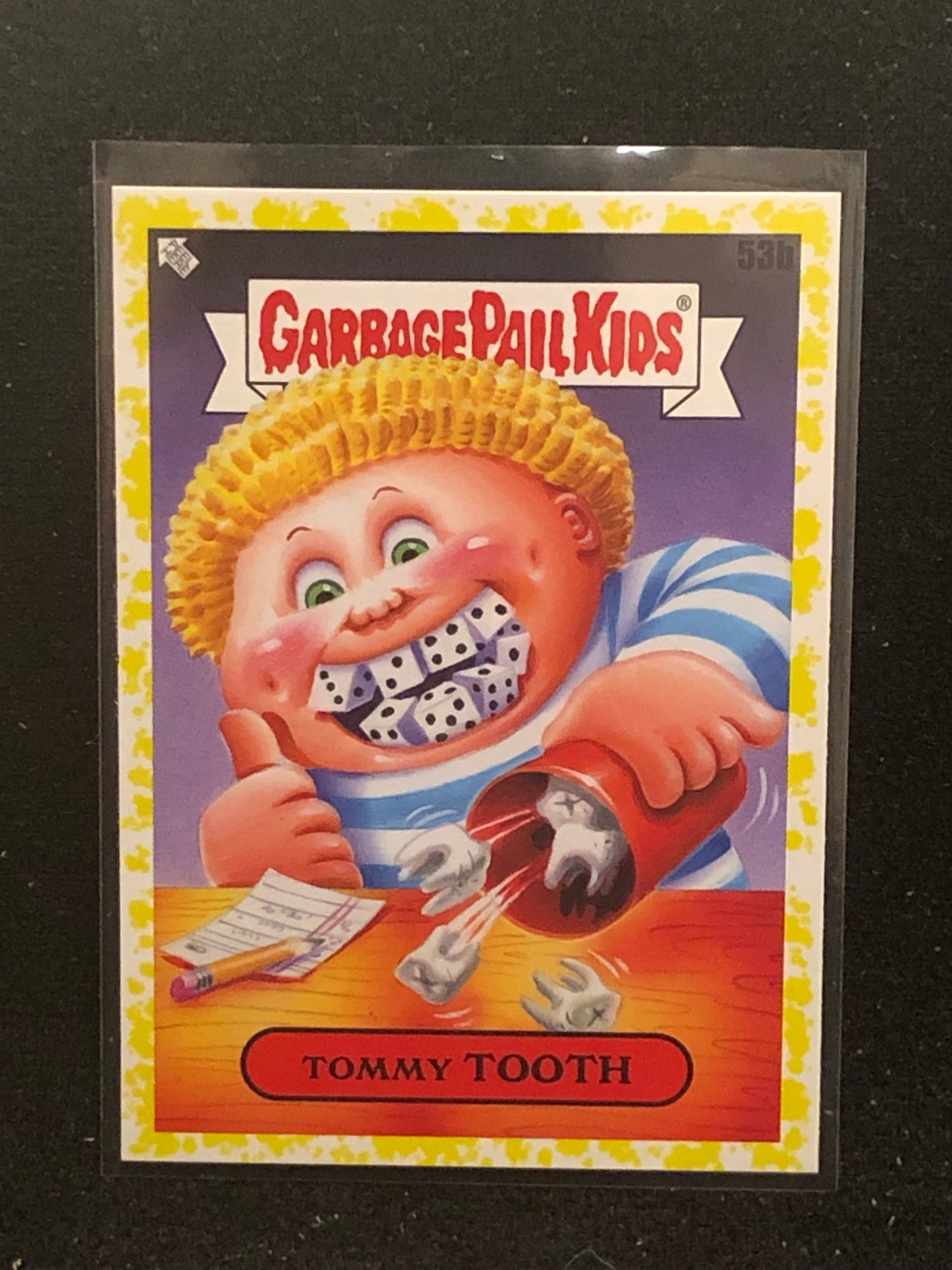 Garbage Pail Kids Kids At Play U-PICK Yellow Parallel Singles