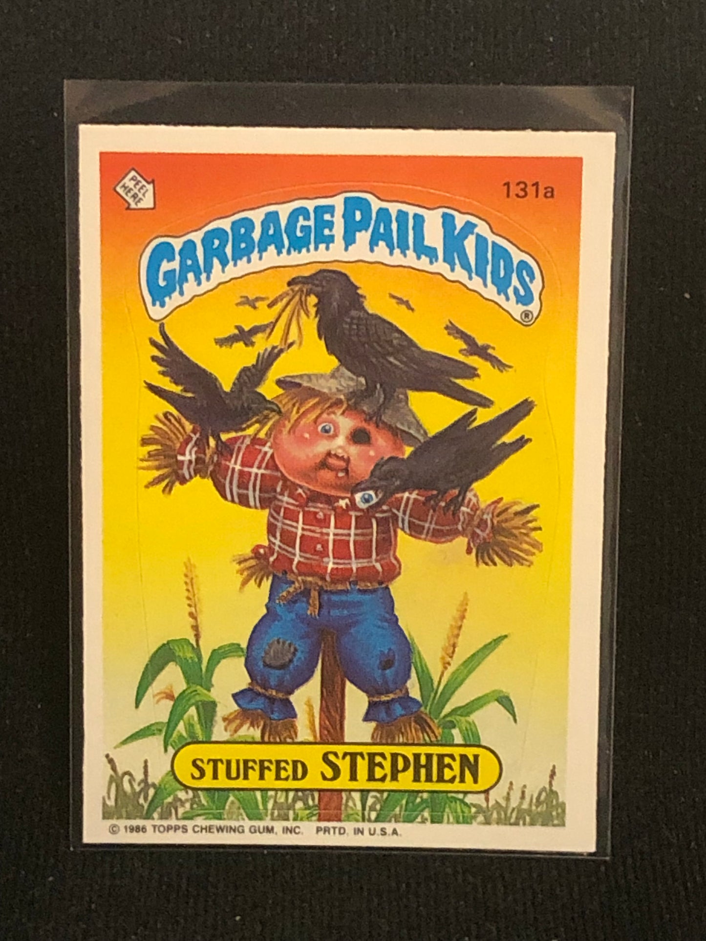 Garbage Pail Kids Original Series 4 (os4) 131a Stuffed Stephen