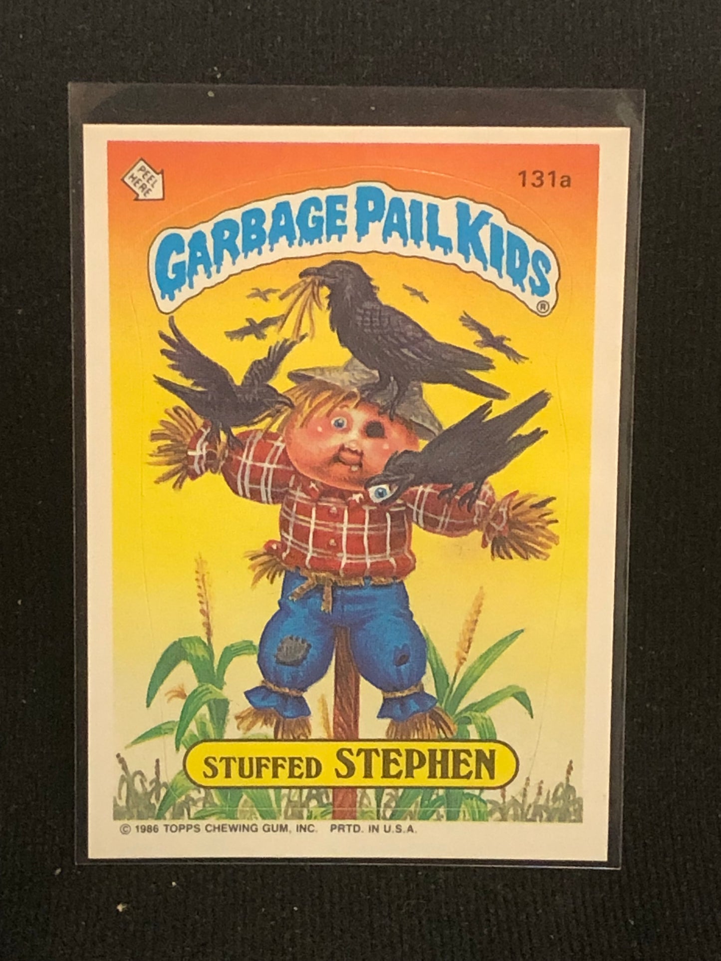 Garbage Pail Kids Original Series 4 (os4) 131a Stuffed Stephen