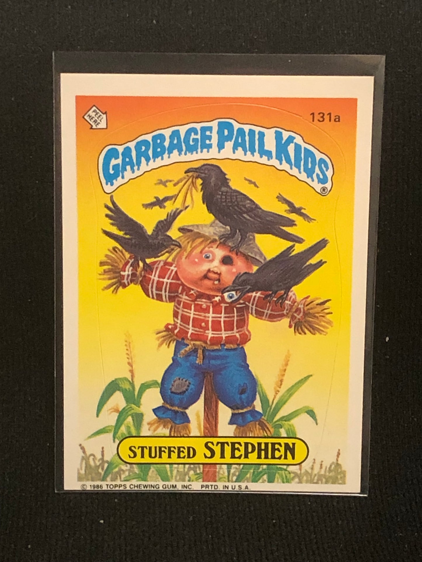 Garbage Pail Kids Original Series 4 (os4) 131a Stuffed Stephen