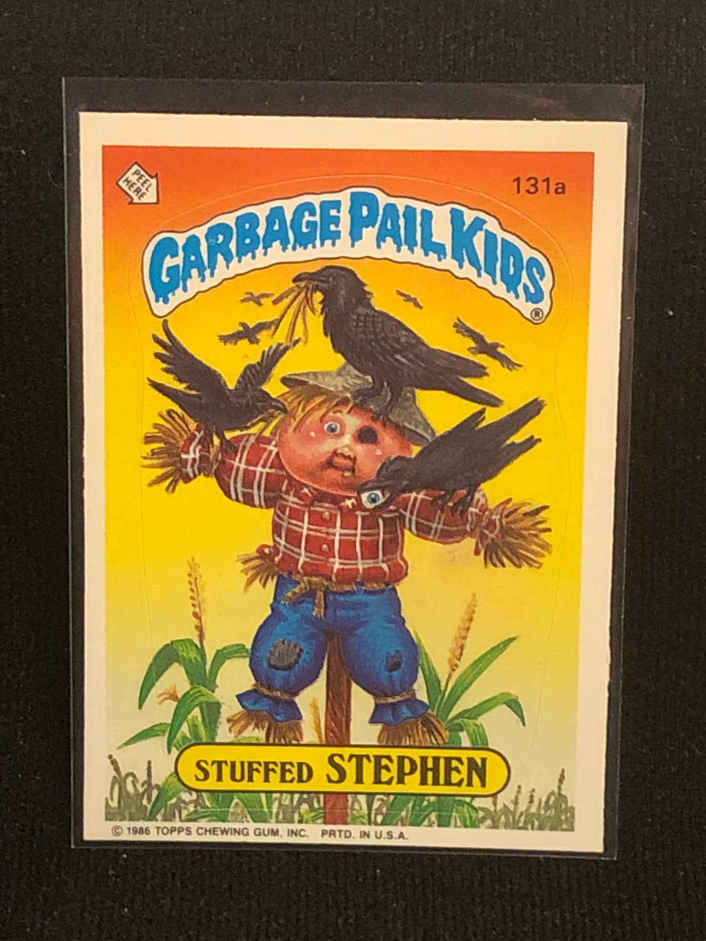 Garbage Pail Kids Original Series 4 (os4) 131a Stuffed Stephen