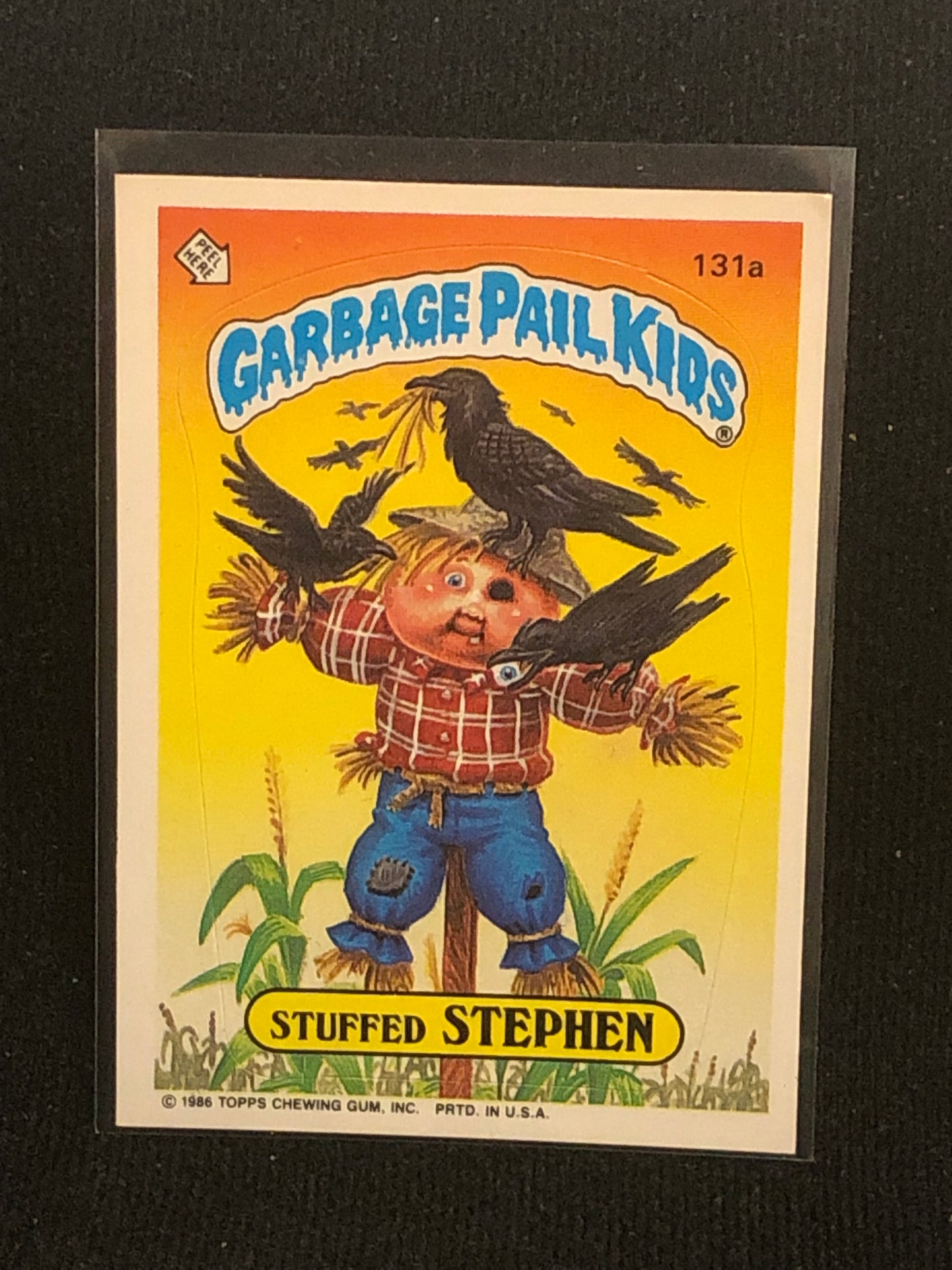 Garbage Pail Kids Original Series 4 (os4) 131a Stuffed Stephen