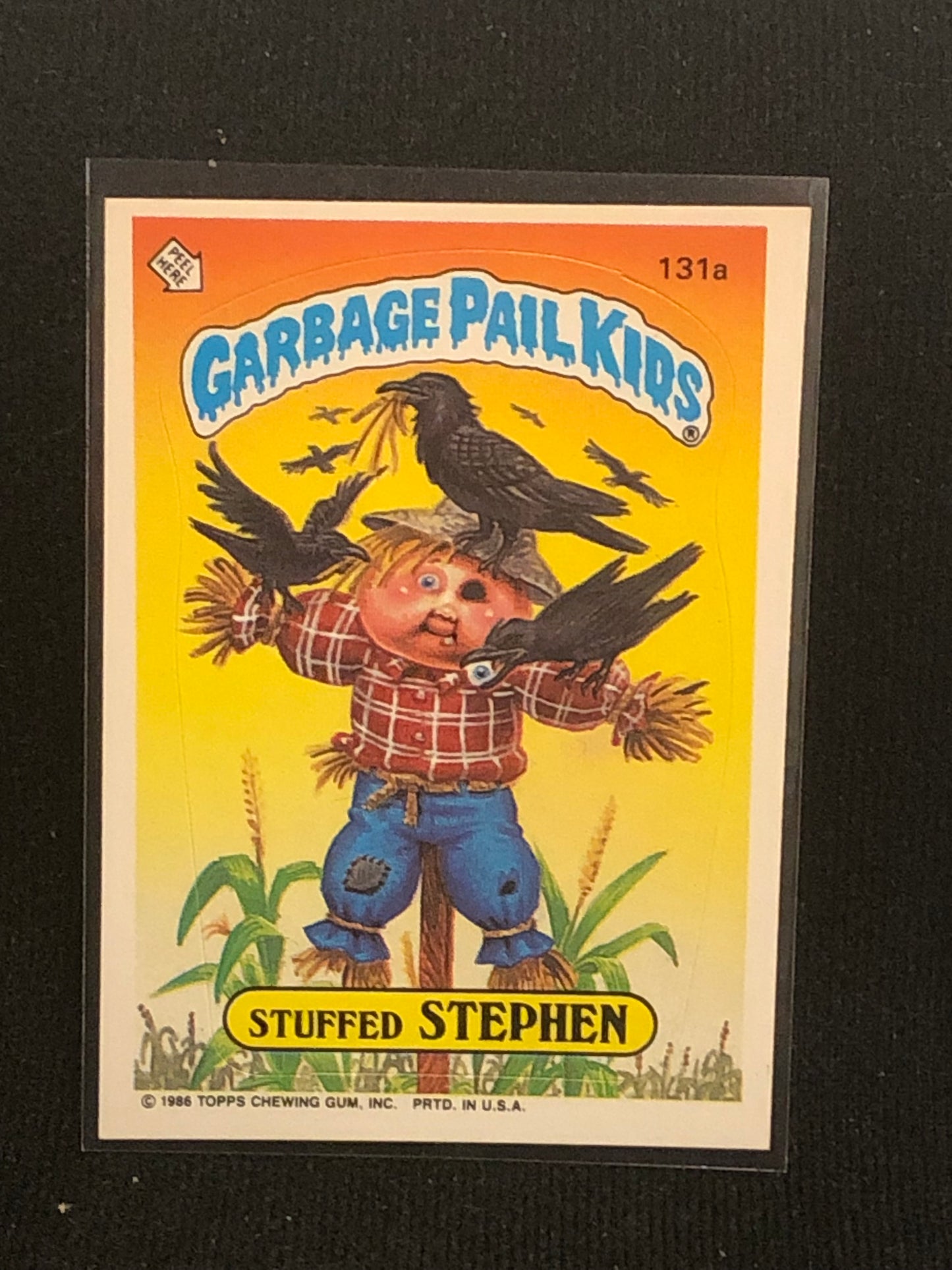 Garbage Pail Kids Original Series 4 (os4) 131a Stuffed Stephen