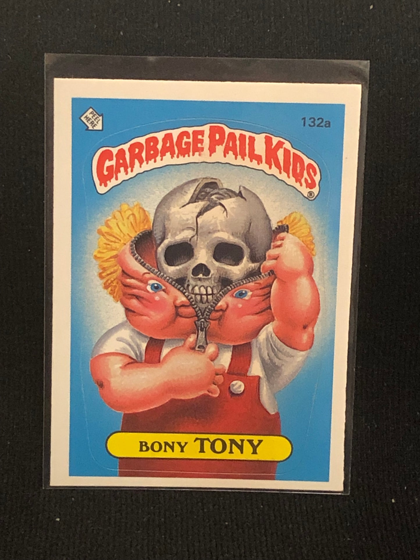 Garbage Pail Kids Original Series 4 (os4) 132a Bony Tony