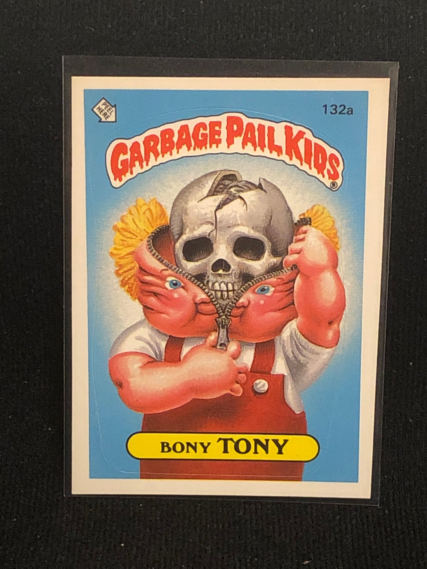 Garbage Pail Kids Original Series 4 (os4) 132a Bony Tony