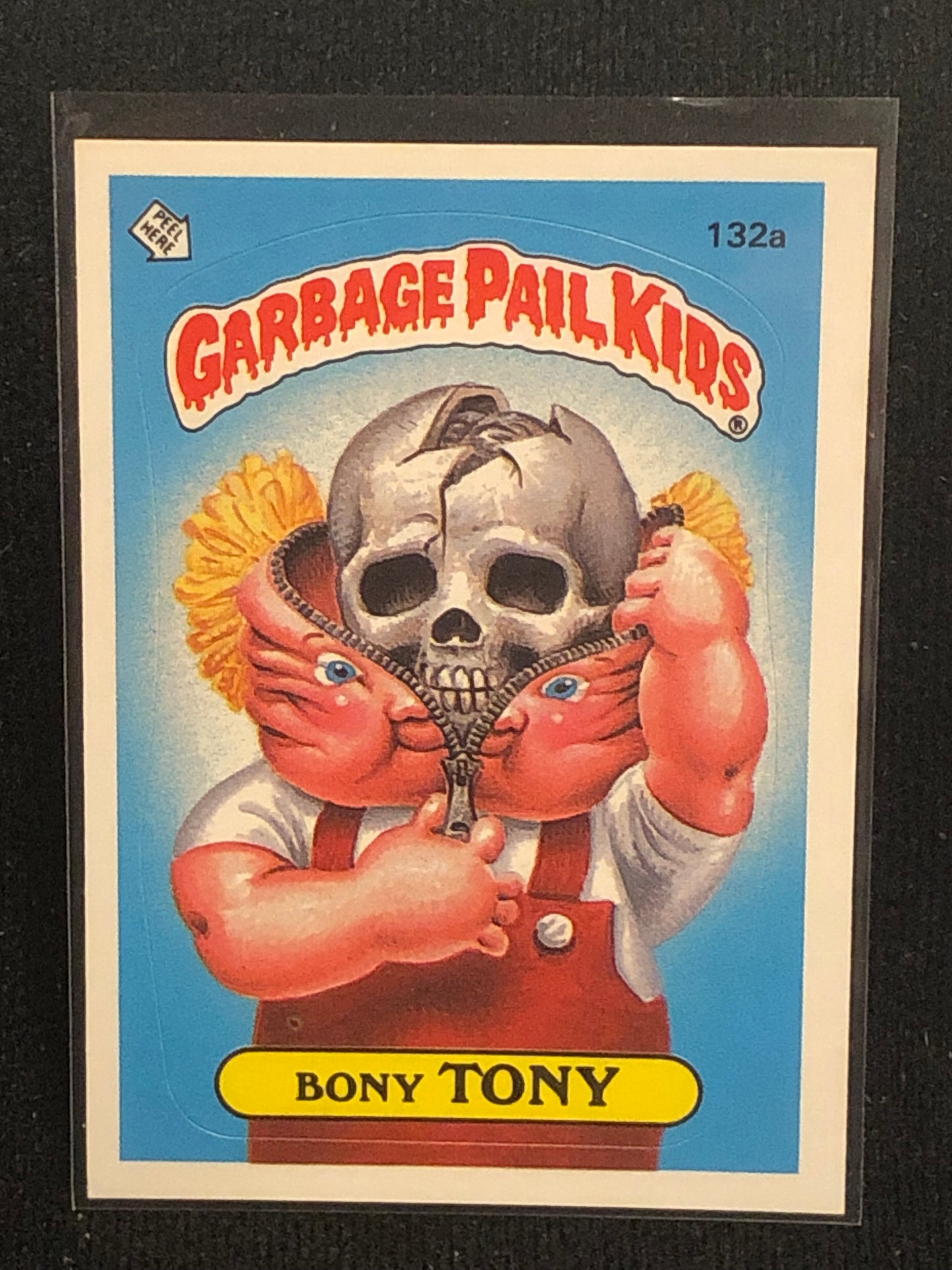 Garbage Pail Kids Original Series 4 (os4) 132a Bony Tony