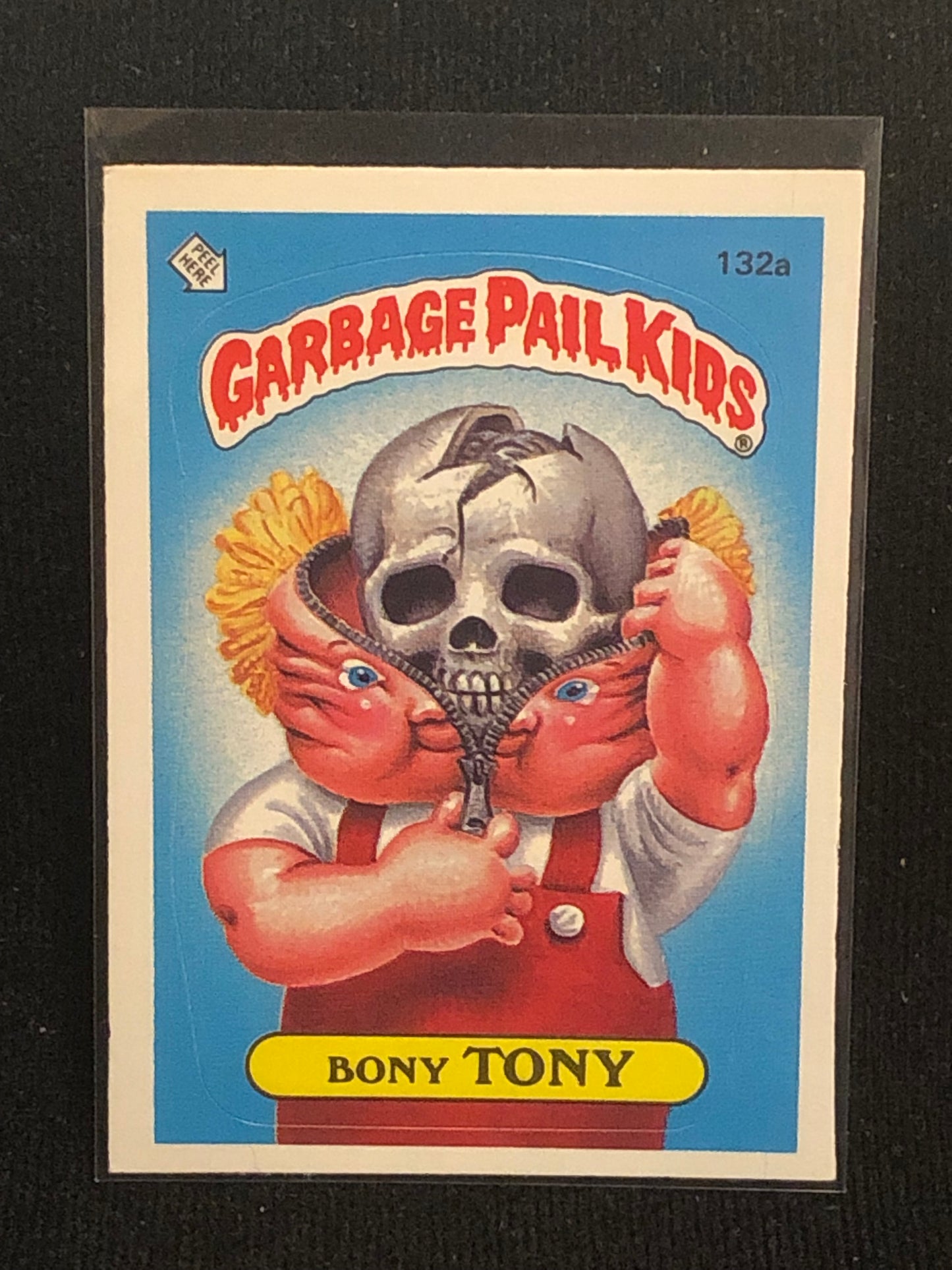 Garbage Pail Kids Original Series 4 (os4) 132a Bony Tony