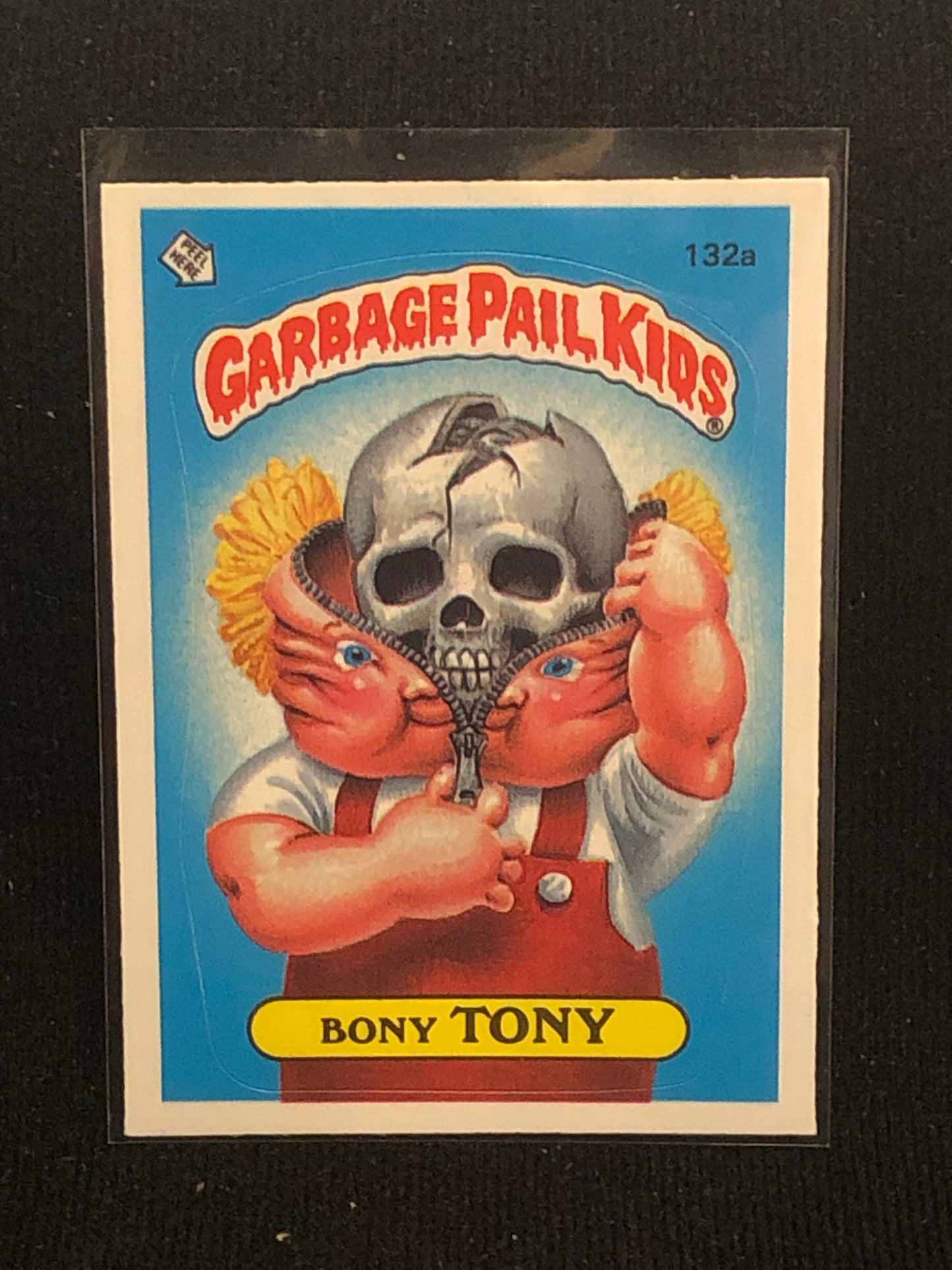 Garbage Pail Kids Original Series 4 (os4) 132a Bony Tony