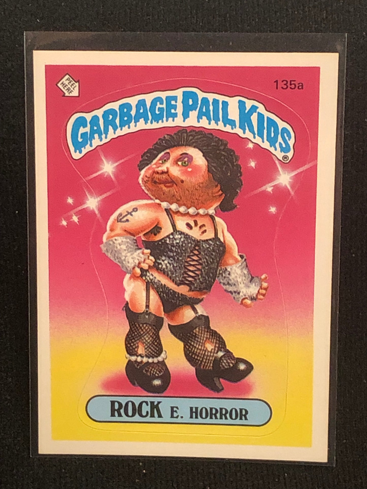 Garbage Pail Kids Original Series 4 (os4) 135a Rock E Horror