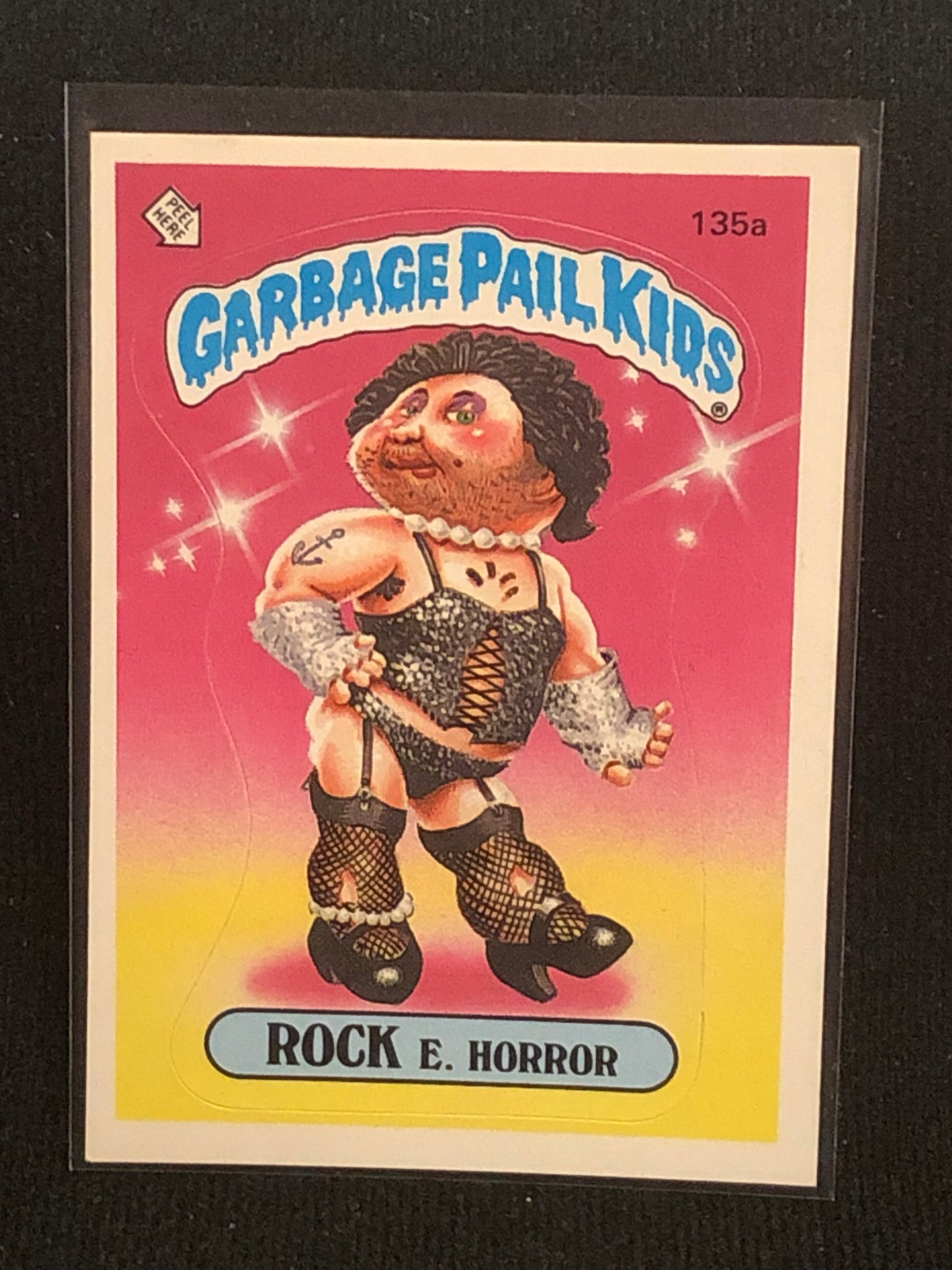 Garbage Pail Kids Original Series 4 (os4) 135a Rock E Horror