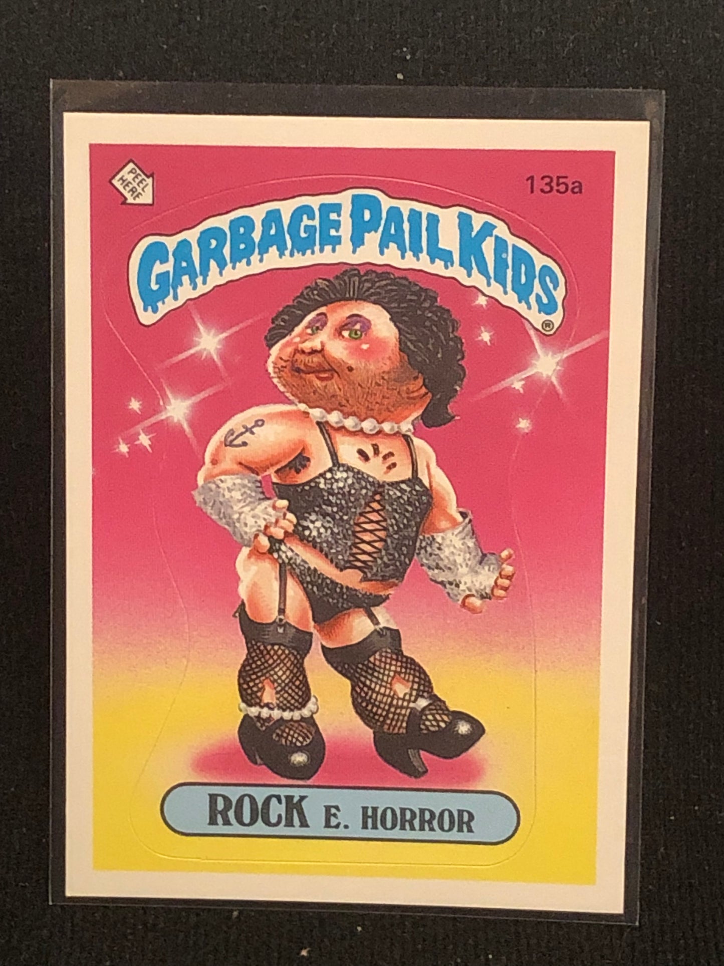 Garbage Pail Kids Original Series 4 (os4) 135a Rock E Horror