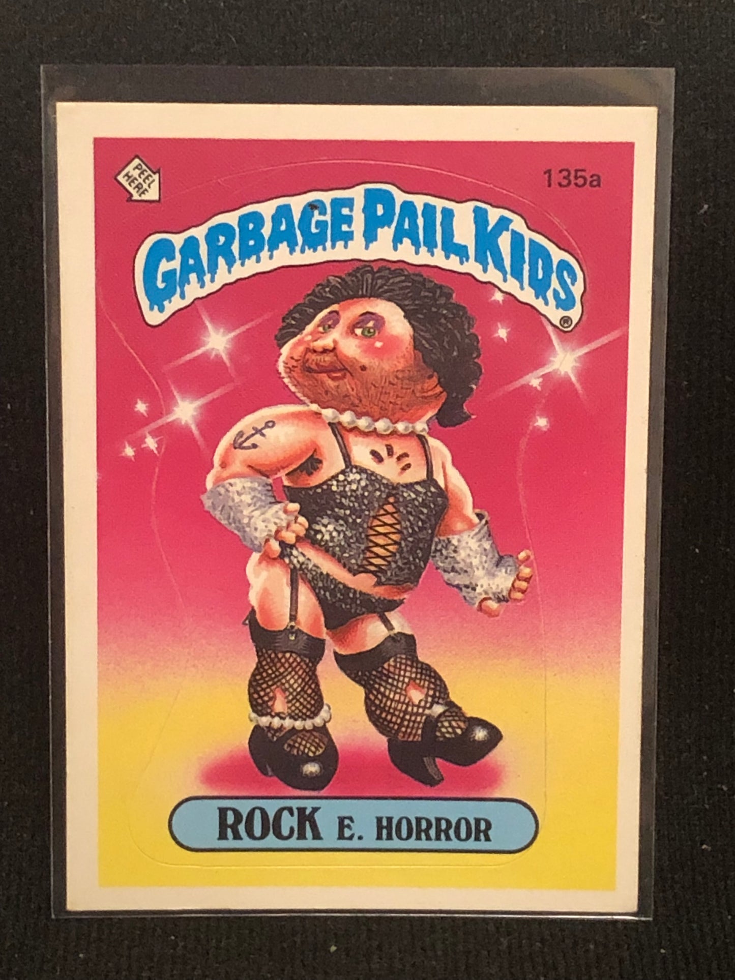 Garbage Pail Kids Original Series 4 (os4) 135a Rock E Horror