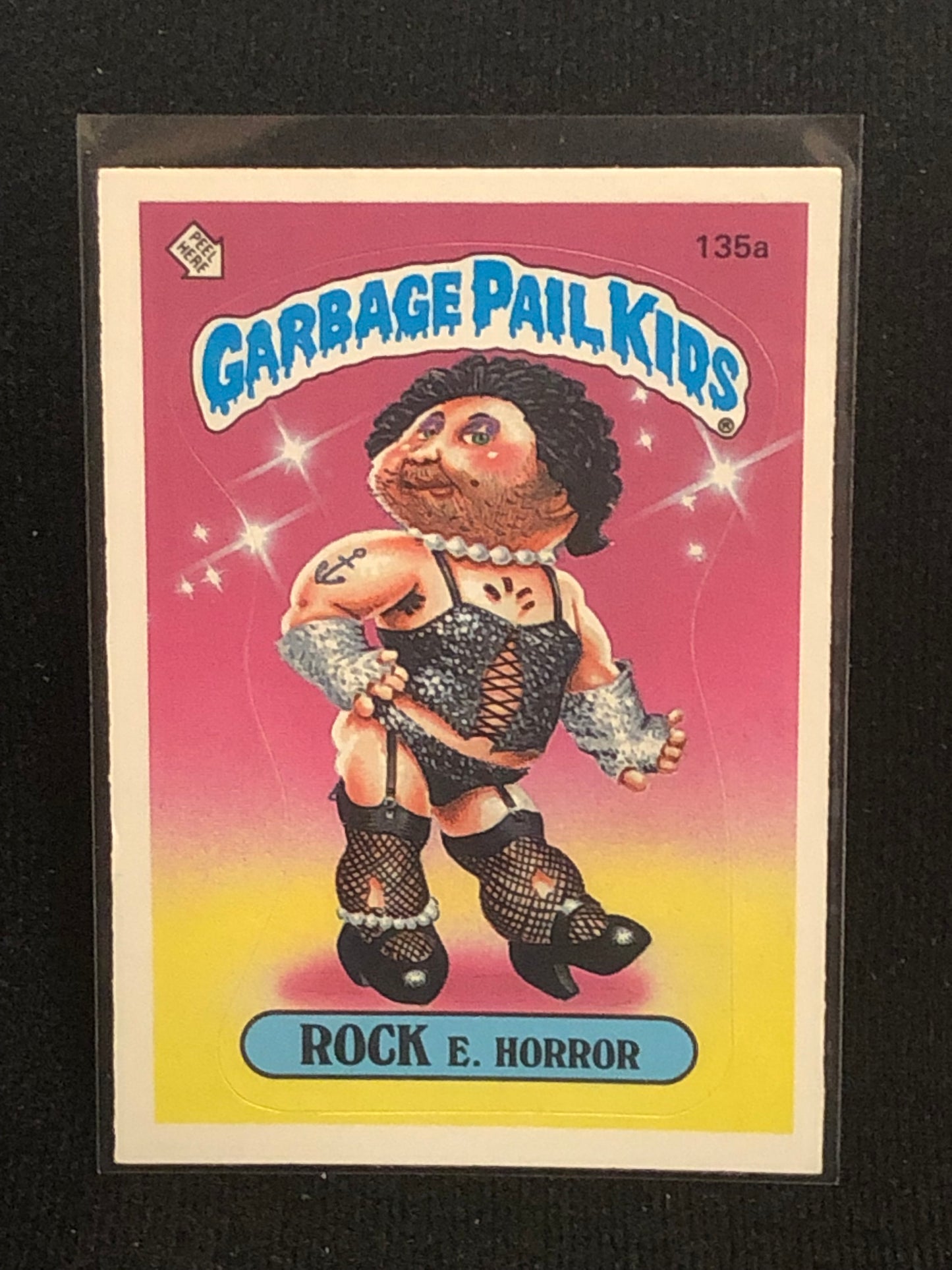 Garbage Pail Kids Original Series 4 (os4) 135a Rock E Horror