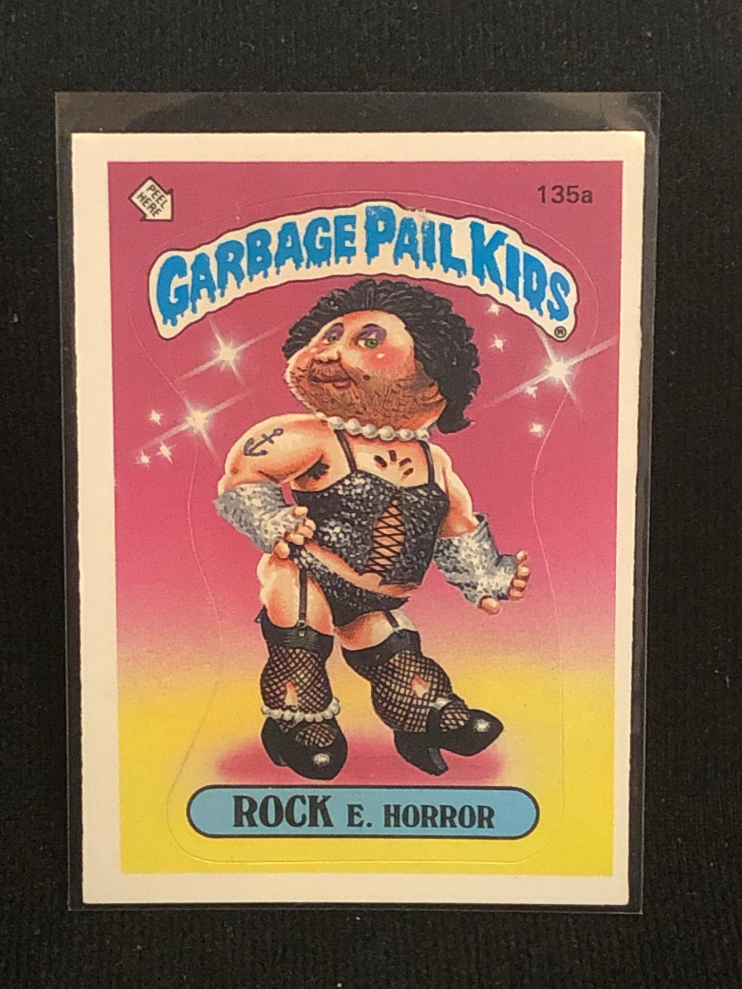 Garbage Pail Kids Original Series 4 (os4) 135a Rock E Horror