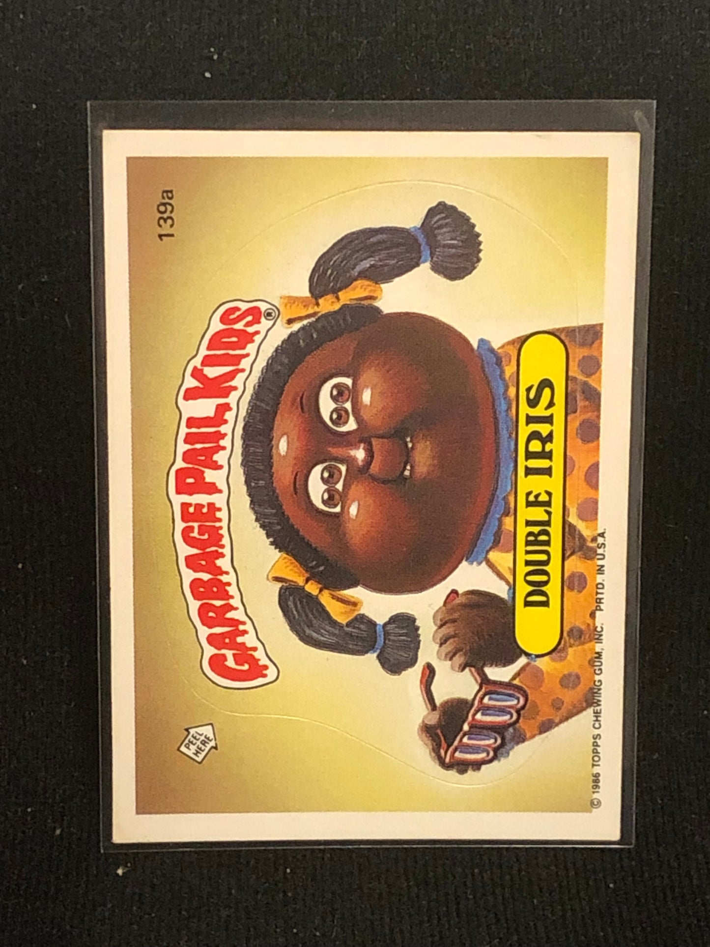 Garbage Pail Kids Original Series 4 (os4) 139a Double Iris