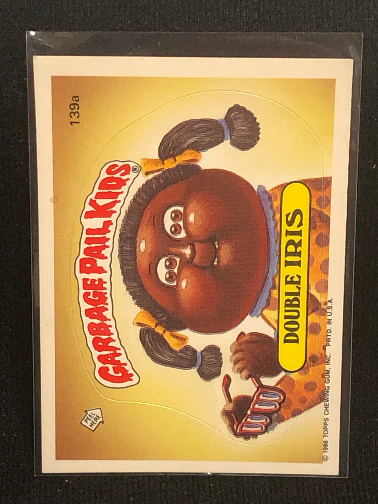 Garbage Pail Kids Original Series 4 (os4) 139a Double Iris