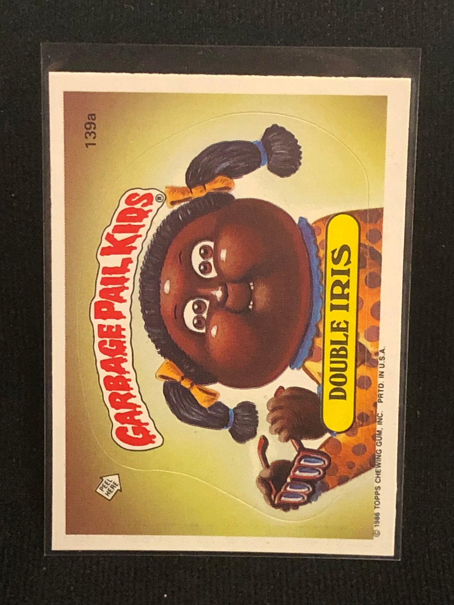 Garbage Pail Kids Original Series 4 (os4) 139a Double Iris