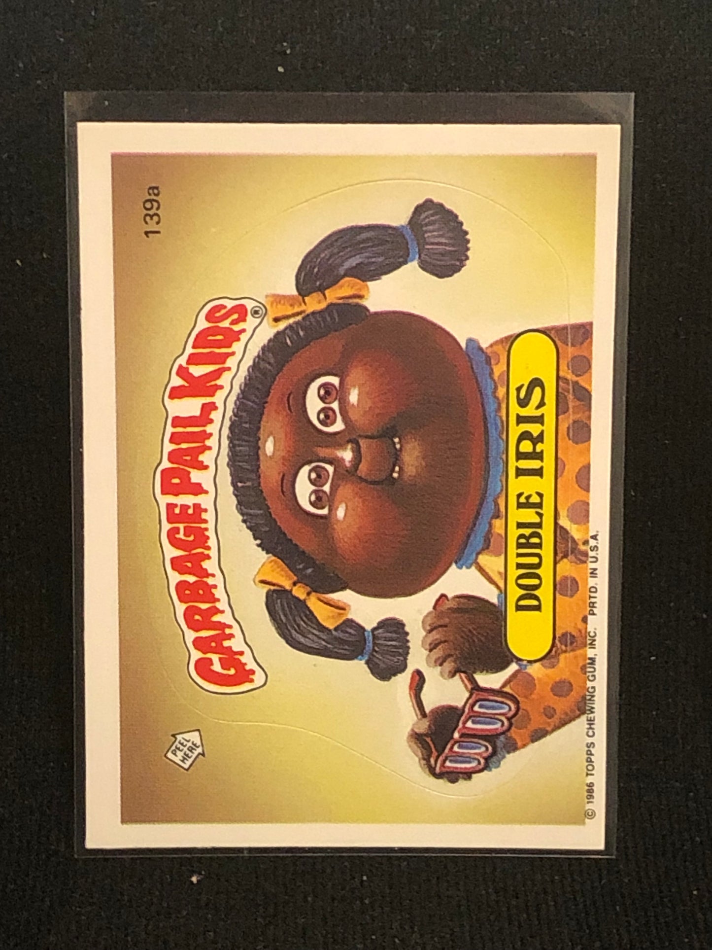 Garbage Pail Kids Original Series 4 (os4) 139a Double Iris