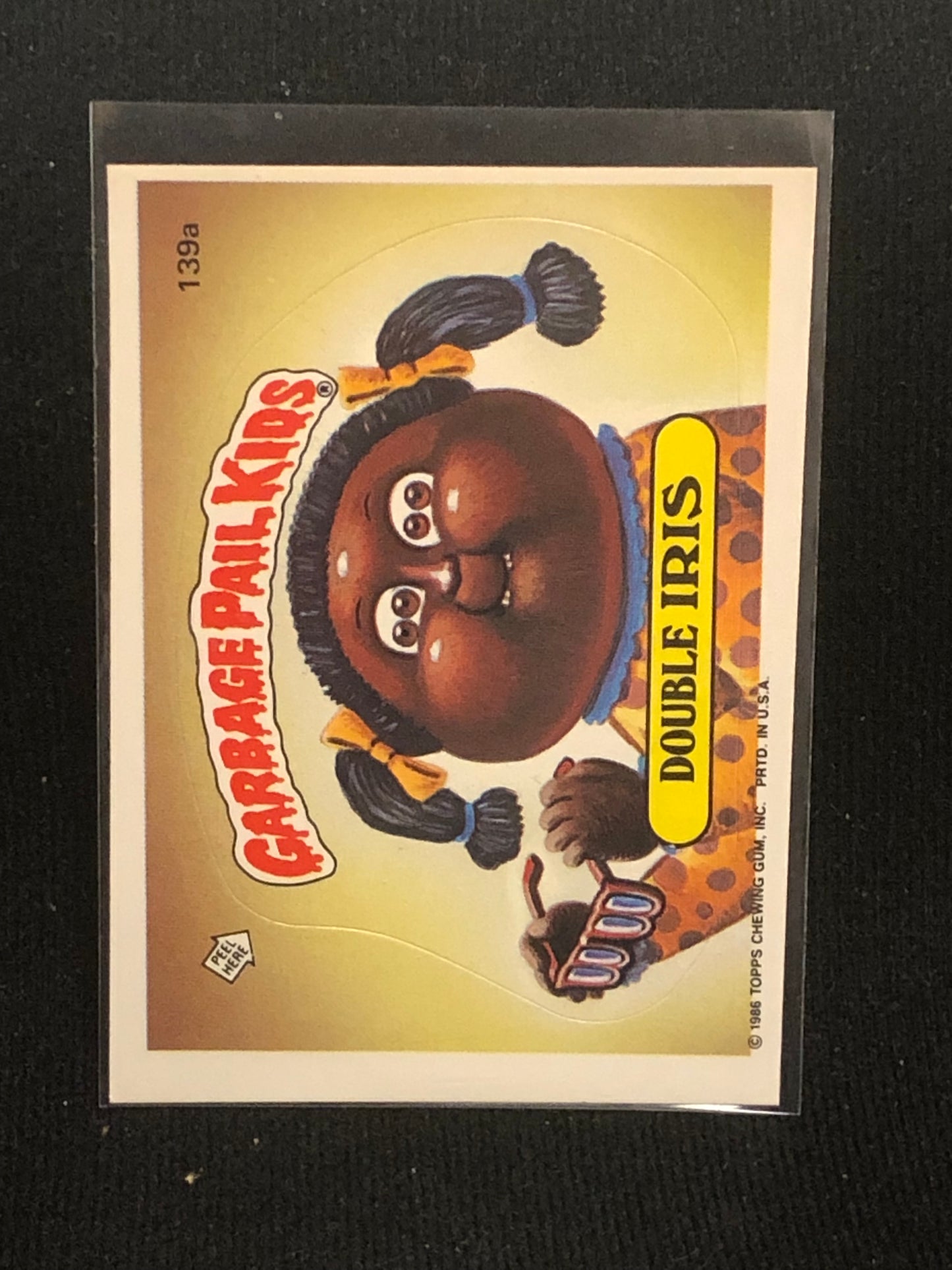 Garbage Pail Kids Original Series 4 (os4) 139a Double Iris