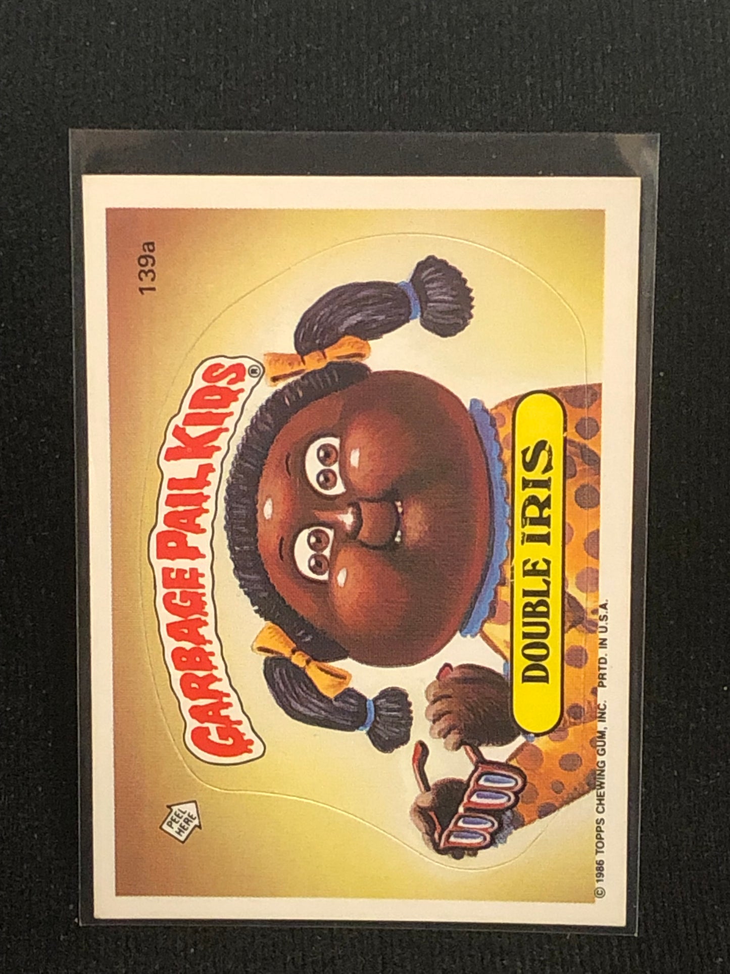 Garbage Pail Kids Original Series 4 (os4) 139a Double Iris