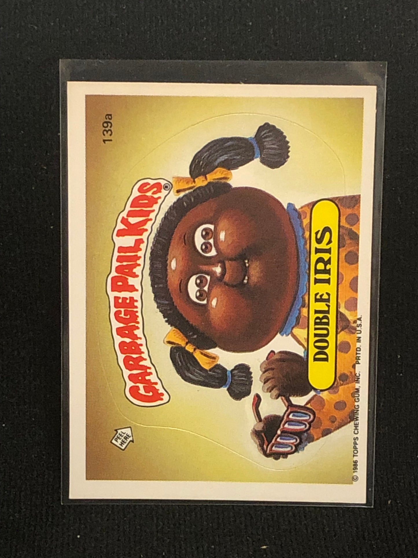 Garbage Pail Kids Original Series 4 (os4) 139a Double Iris