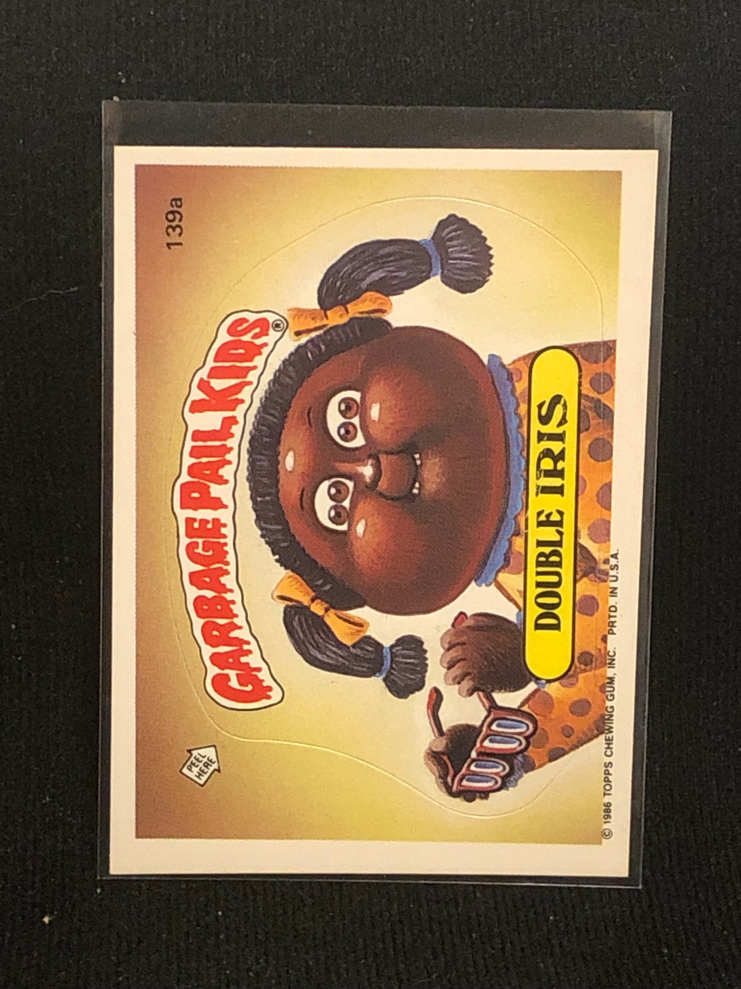 Garbage Pail Kids Original Series 4 (os4) 139a Double Iris